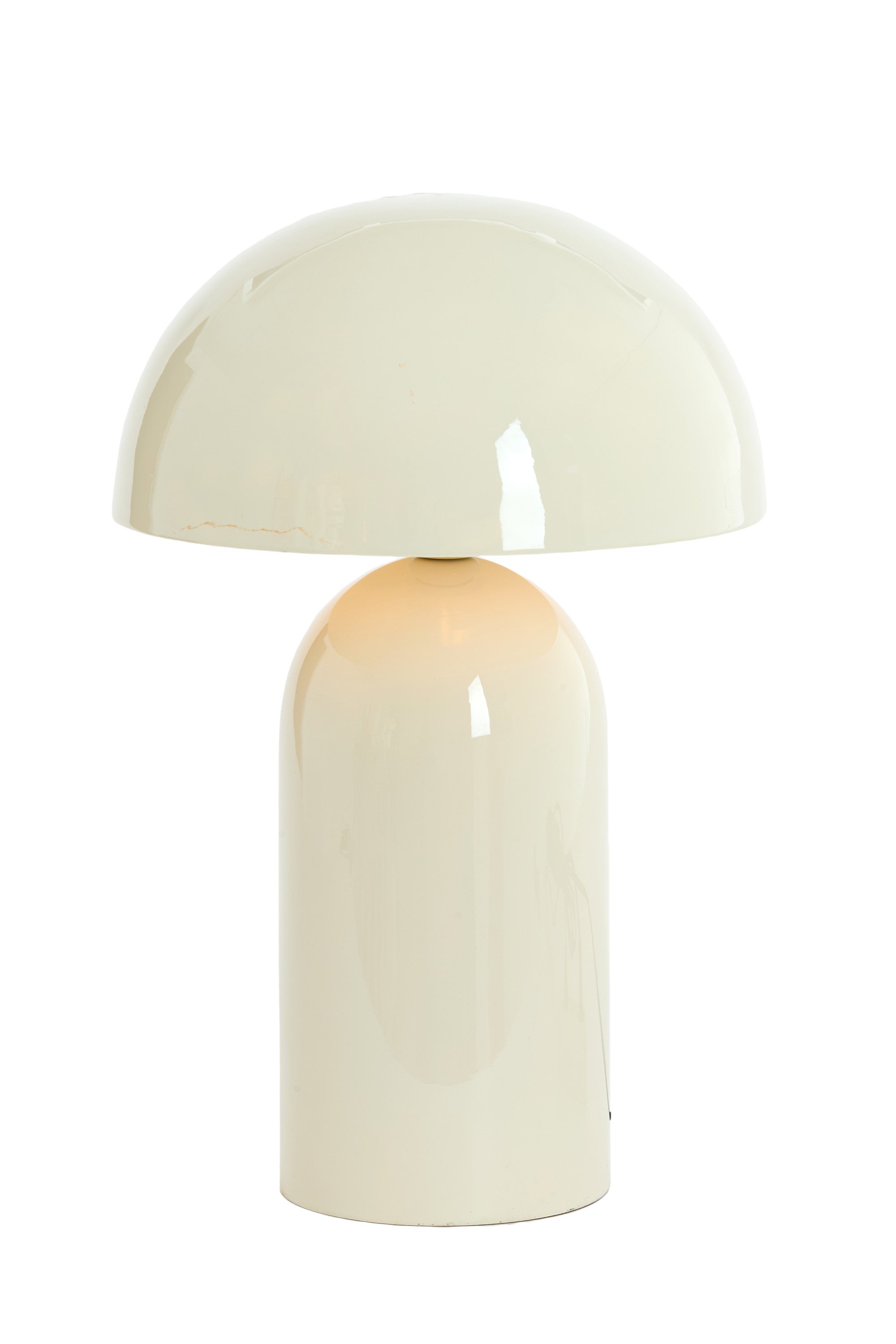 Tolima Gloss Cream Metal Table Lamp 48cm