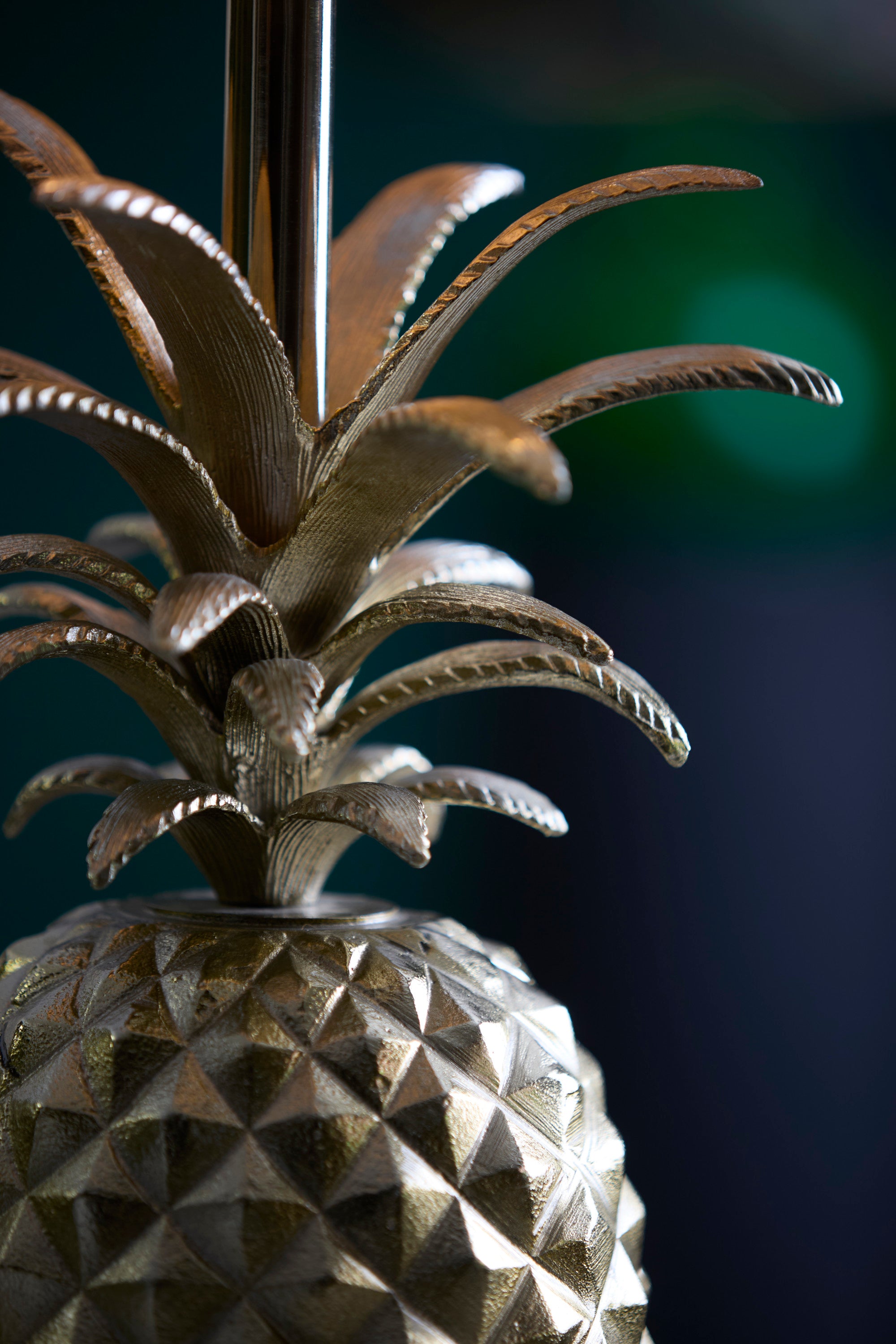 Pineapple Gold Metal Table Lamp Base 42cm