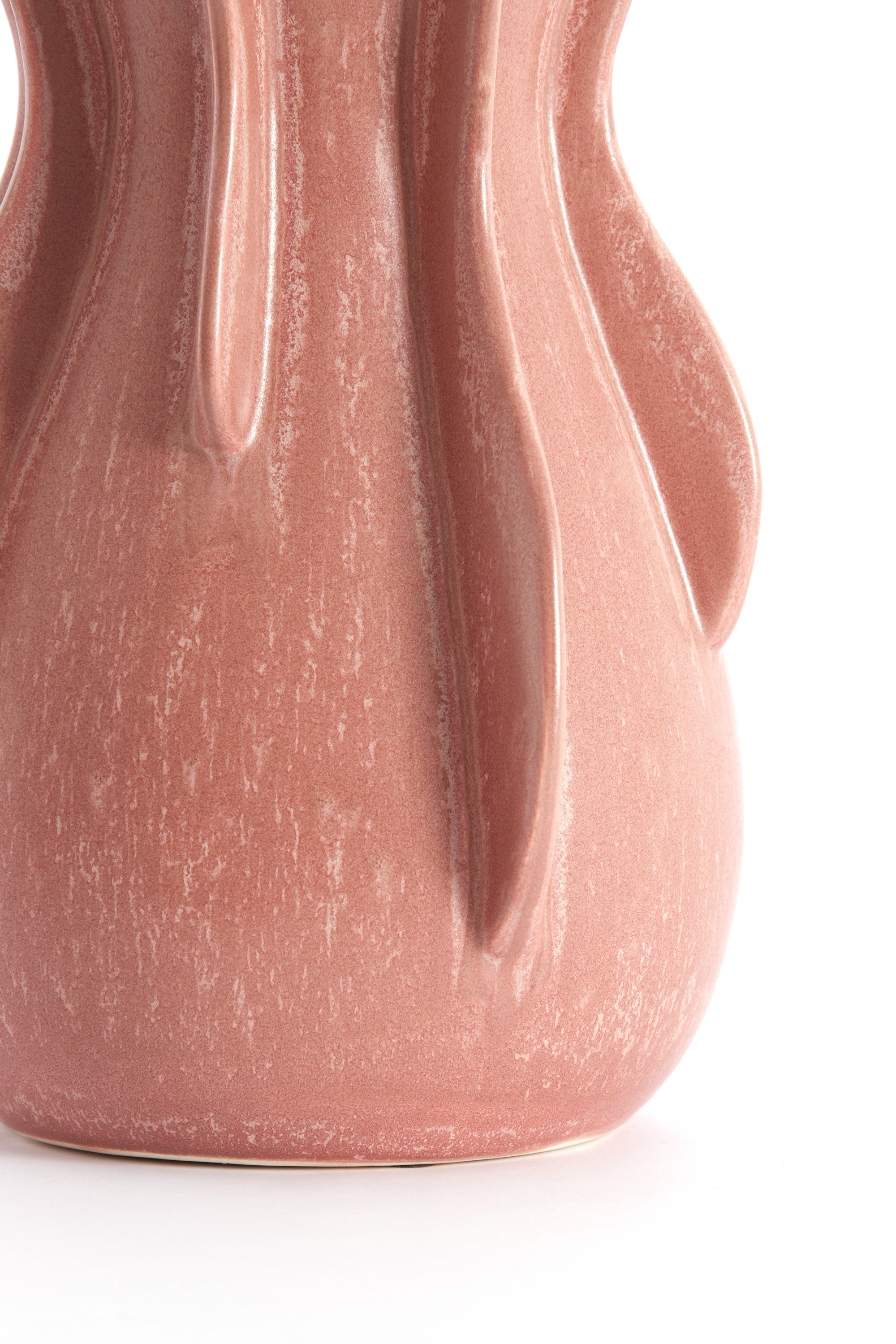 Magome Coral/Red Ceramic Vase 34cm