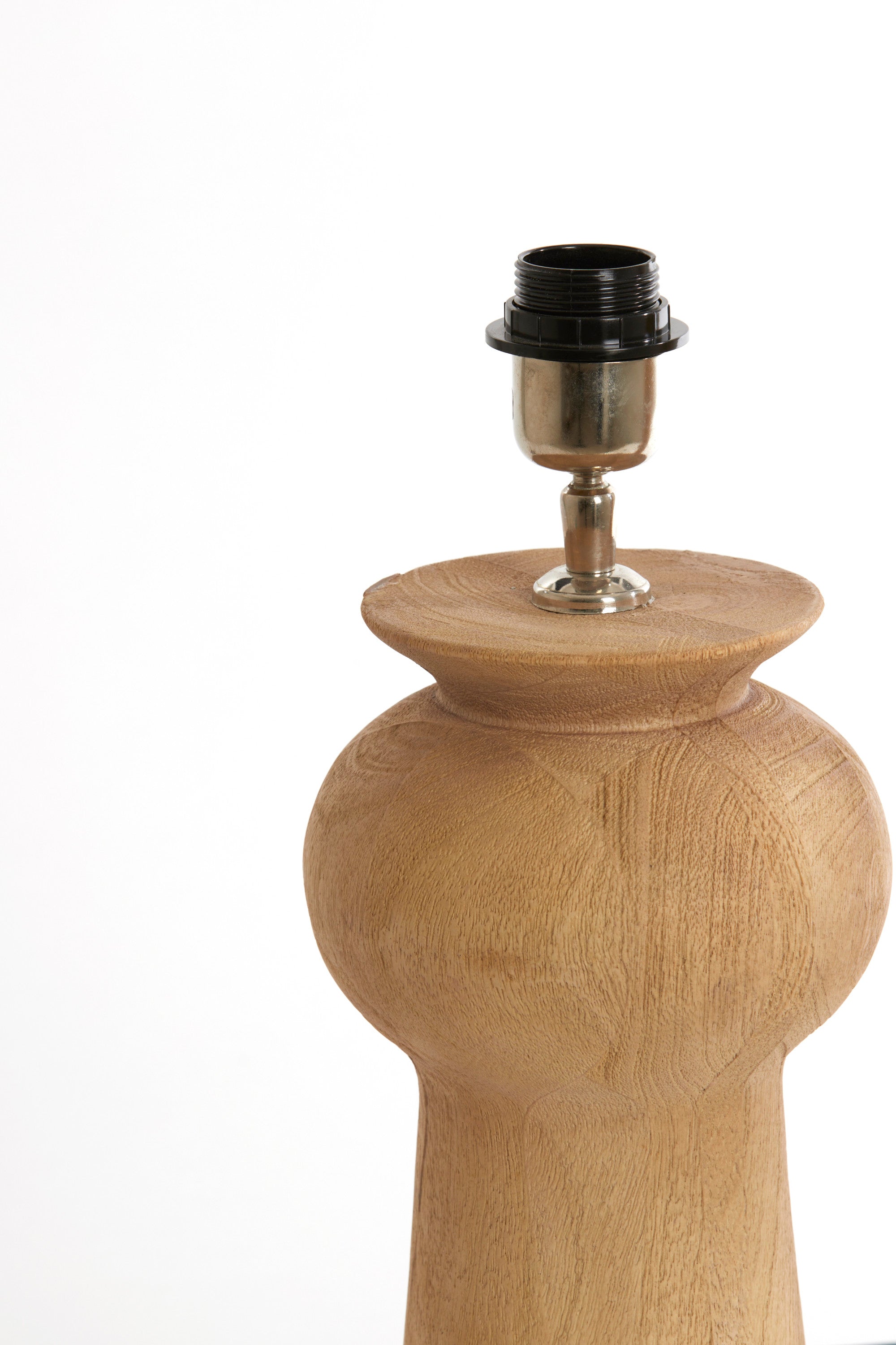 Baglio Matt Natural Wood Table Lamp Base 35cm