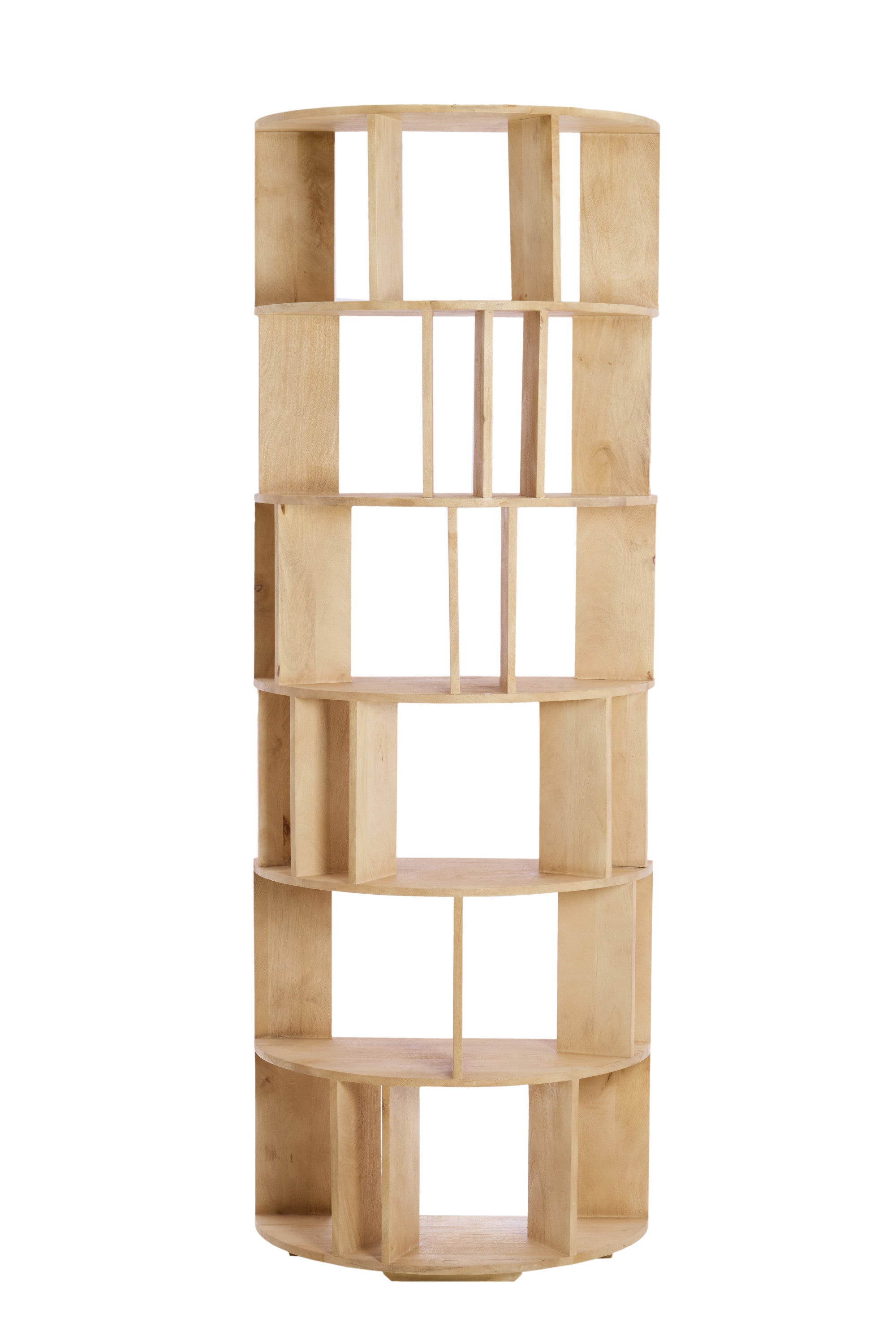 Limpya Matt Natural Wood Open Wall Cabinet