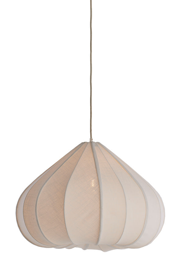 Zubeda White Pendant Light 58.5cm