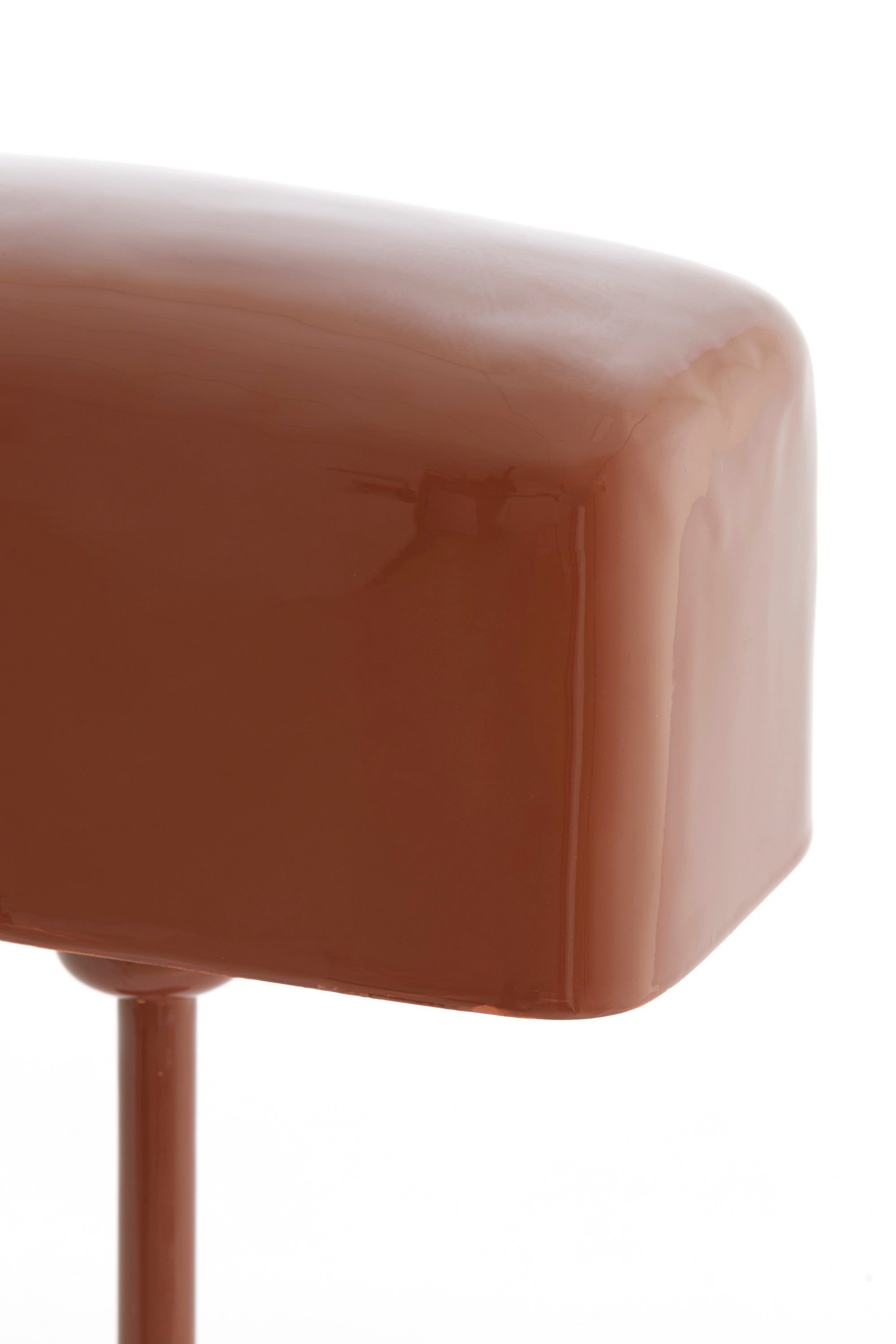 Elenie Gloss Red/Brown Metal Table Lamp