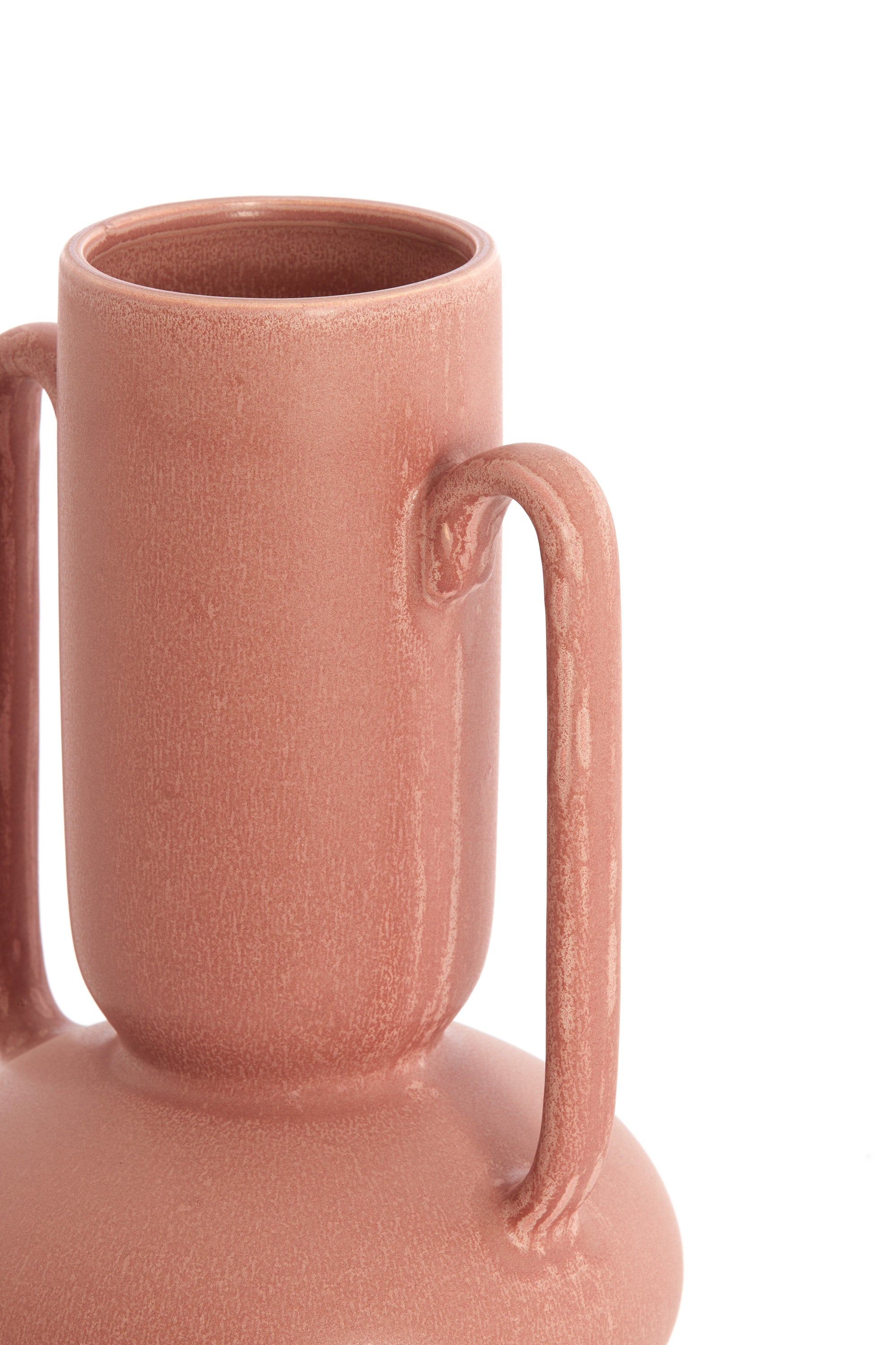 Otaru Coral/Red Ceramic Vase