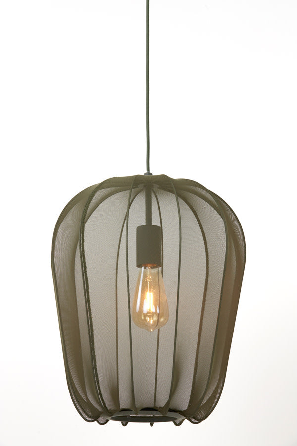 Plumeria Dark Green Pendant Light 34cm