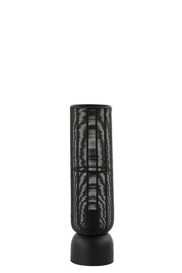 Lezuza Matt Black Metal Table Lamp 39.5cm