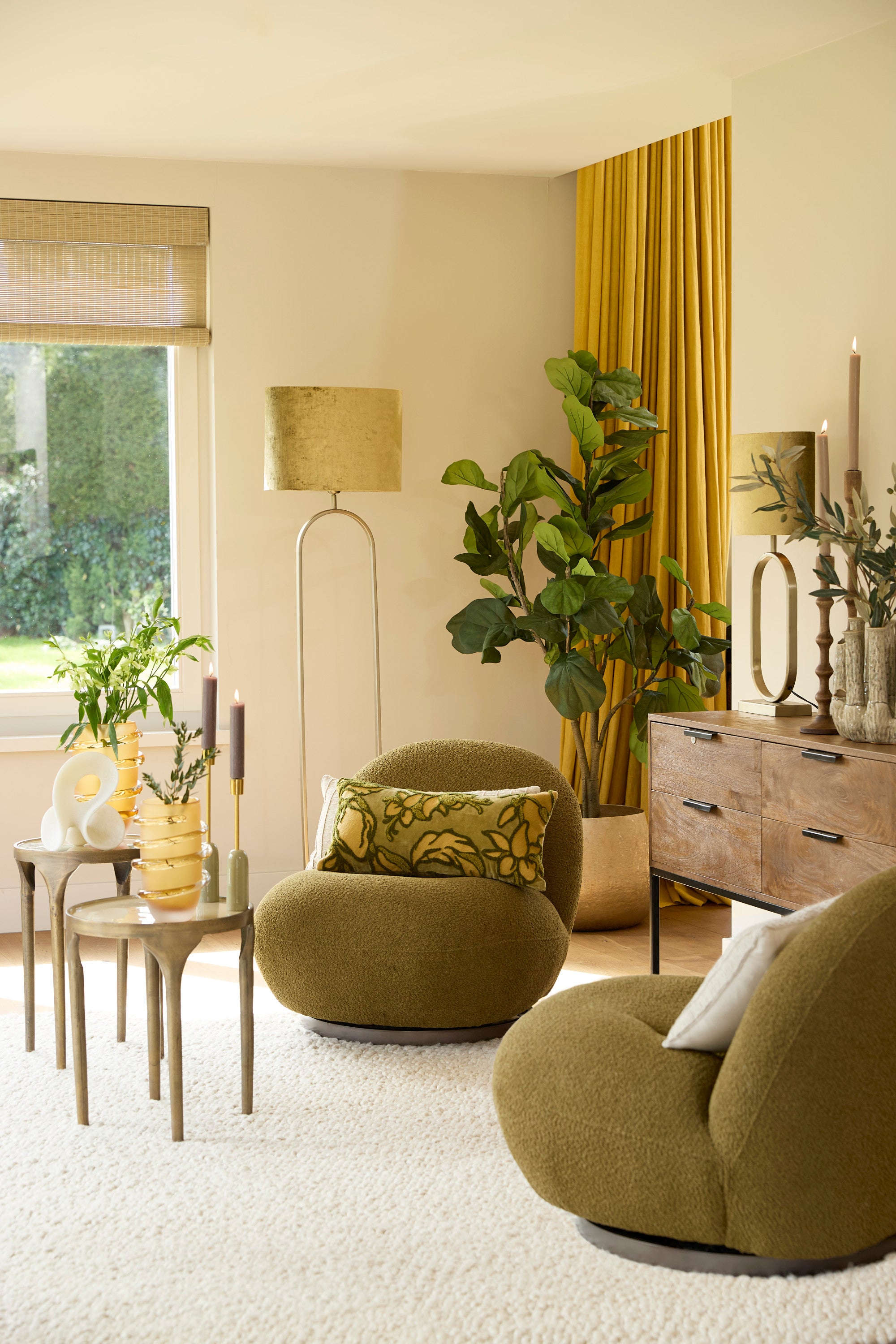 Jamiri Light Gold Metal Floor Lamp Base