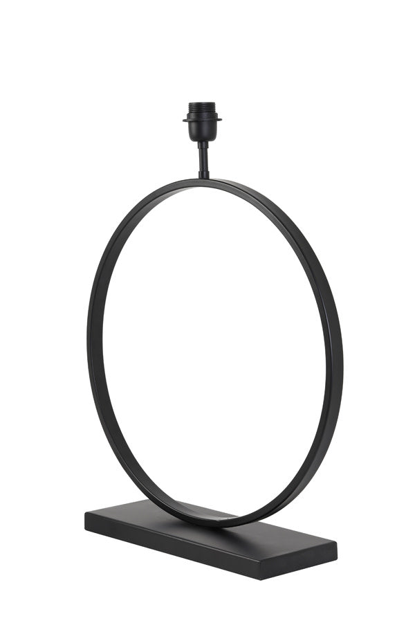 Liva Matt Black Metal Table Lamp Base 64cm