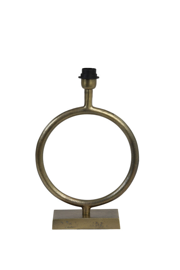 Livu Raw Antique Bronze Metal Table Lamp Base 35cm