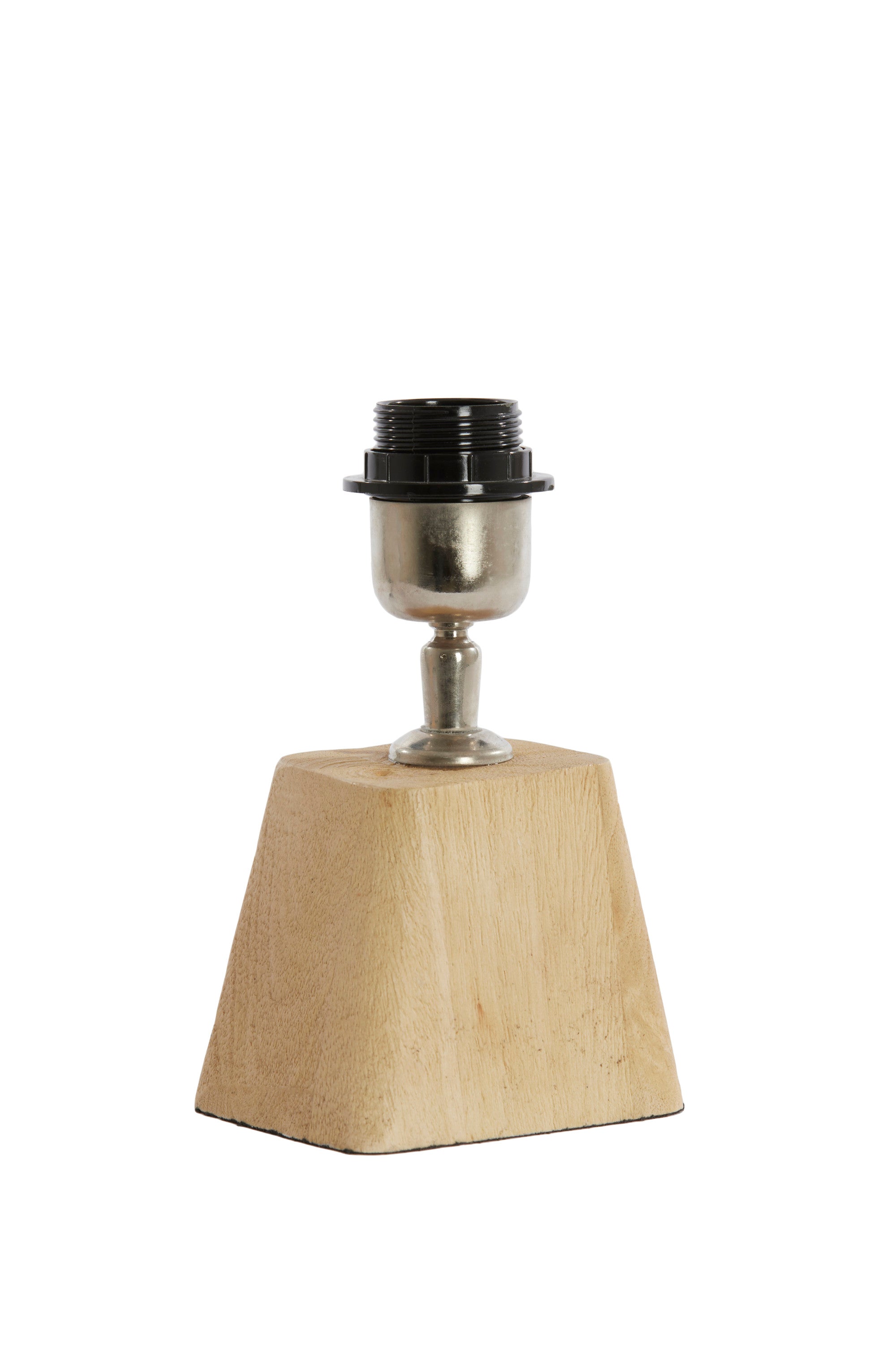 Kardan Matt Natural Wood Small Table Lamp Base 19cm