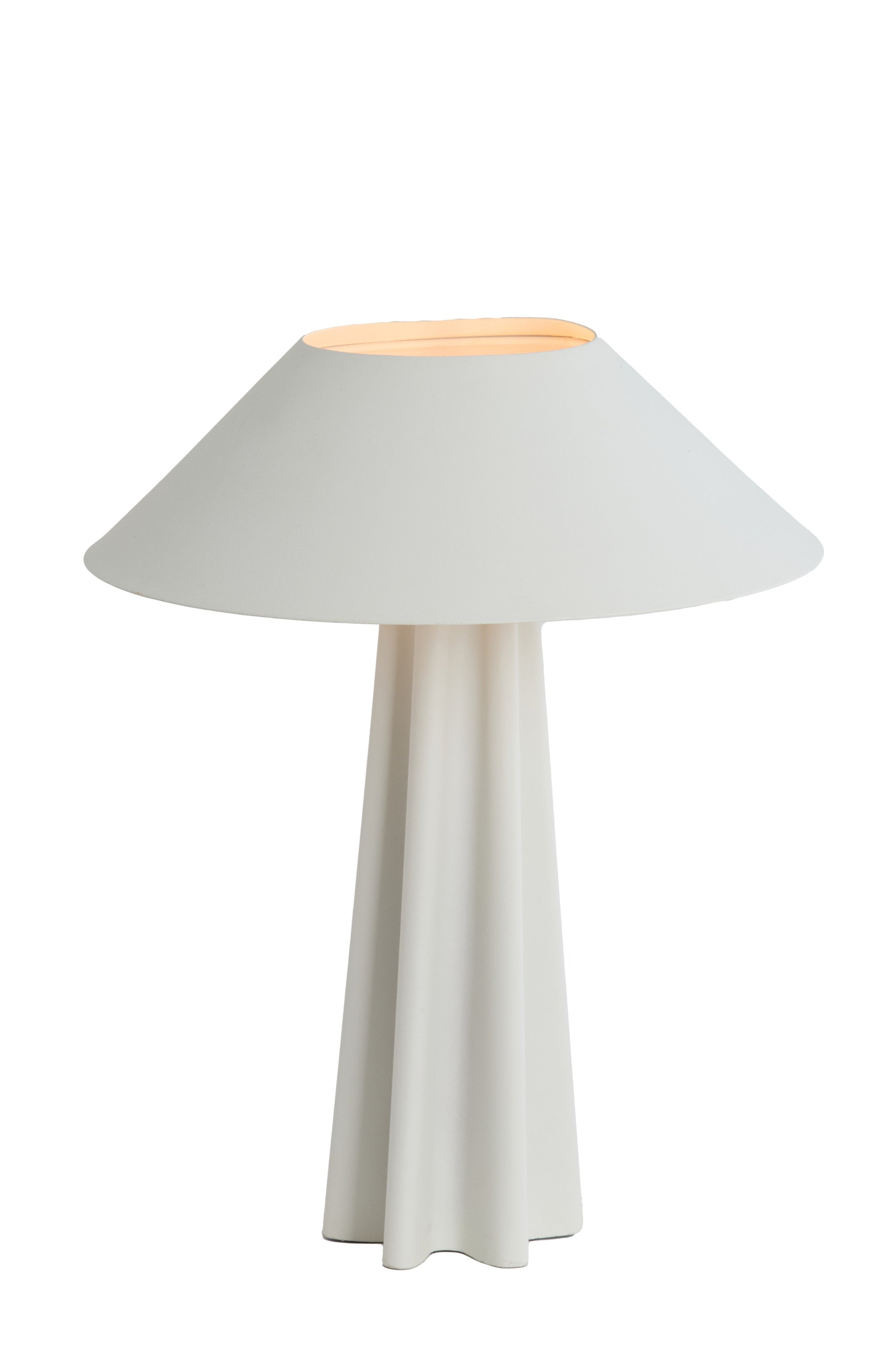 Cukai Matt White Metal Table Lamp