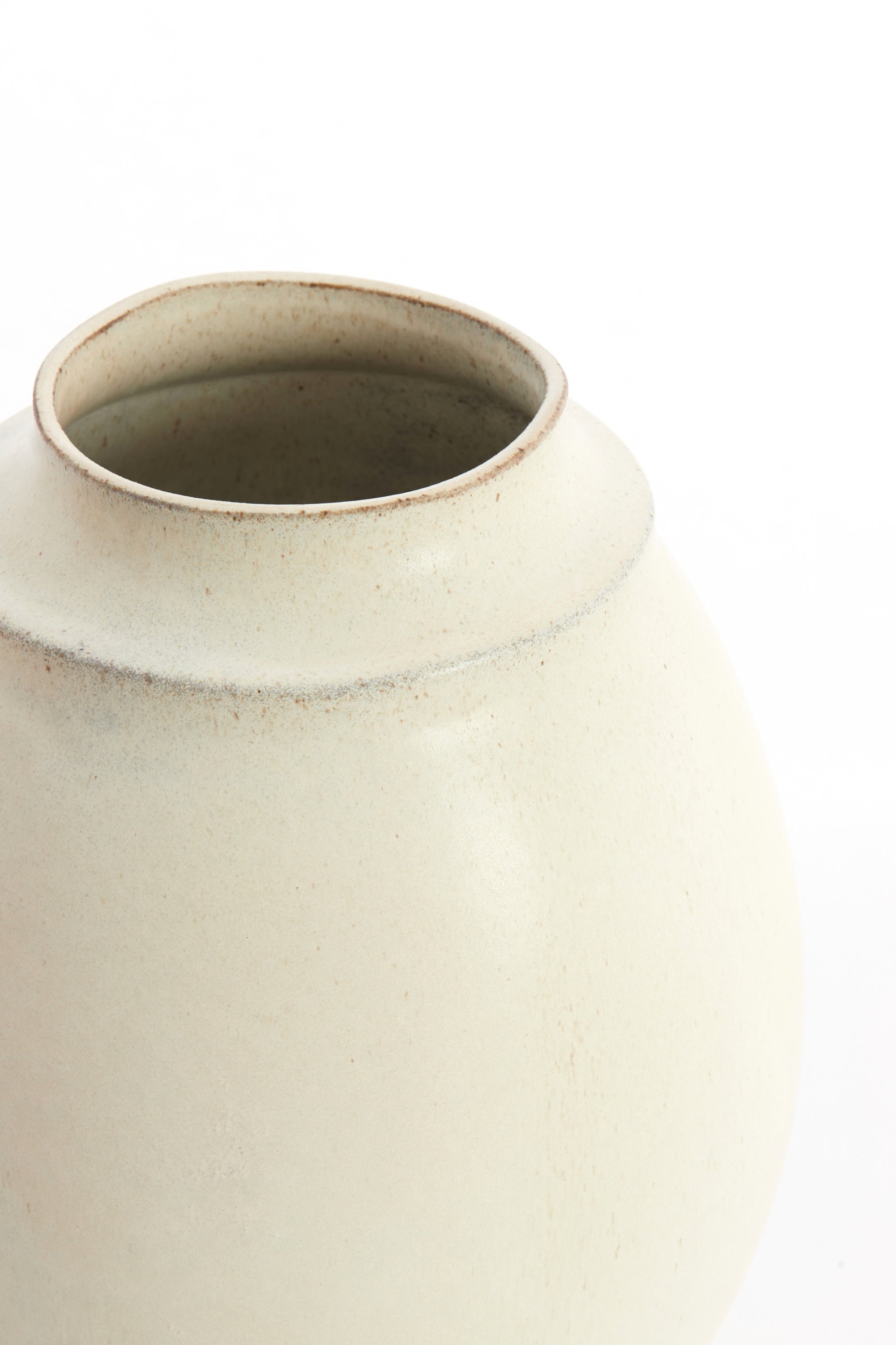 Lorea Matt Cream Ceramic Vase 33.5cm