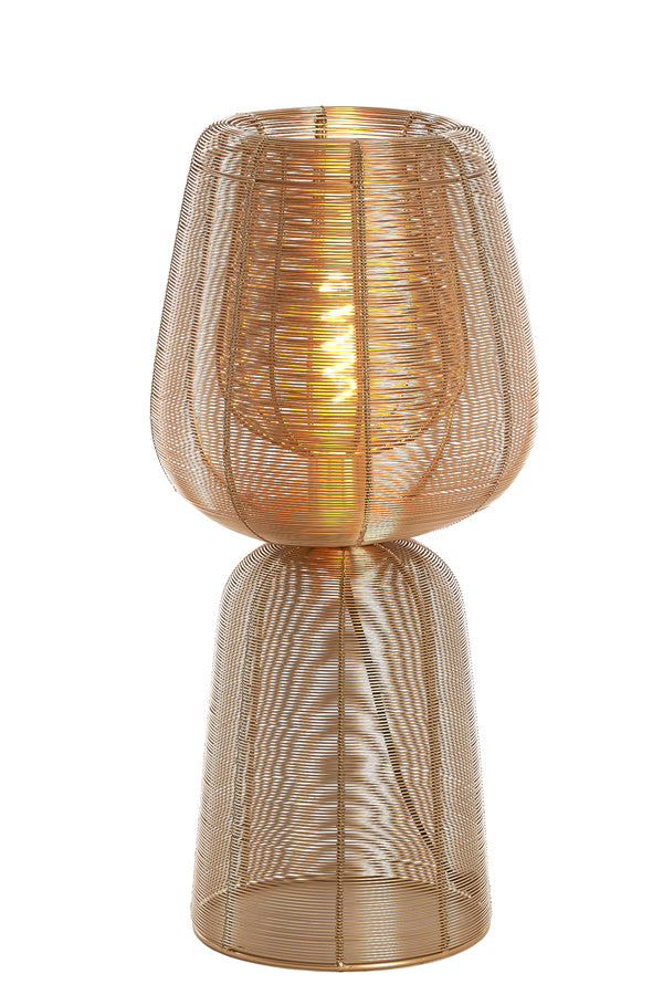Aboso Light Gold Metal Table Lamp 54cm