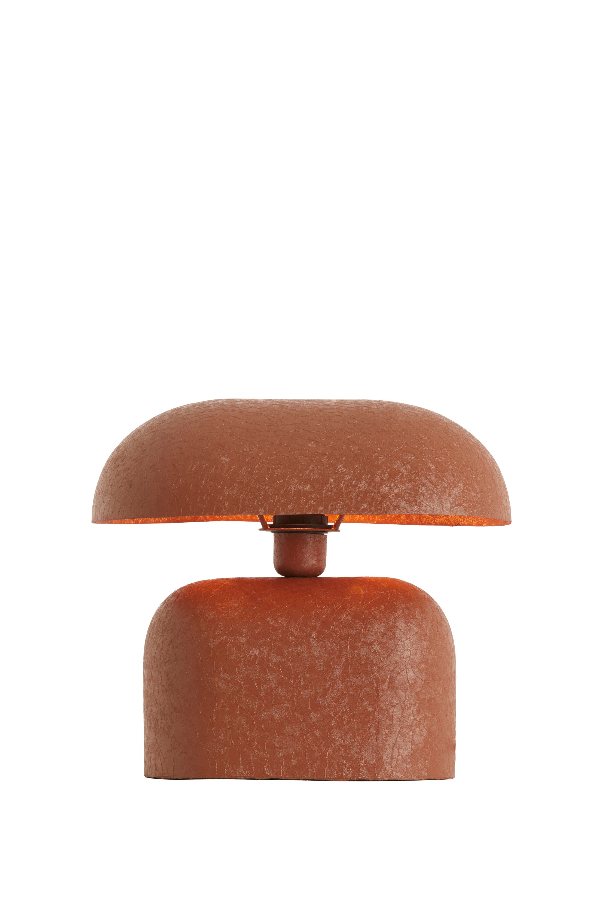 Todd Matt Dark Orange Metal Table Lamp