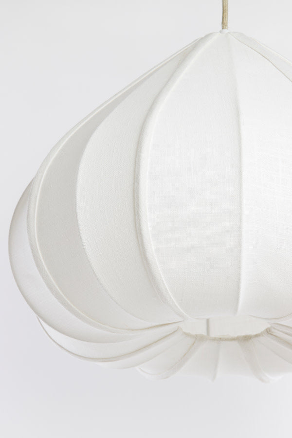 Zubeda White Pendant Light 49cm