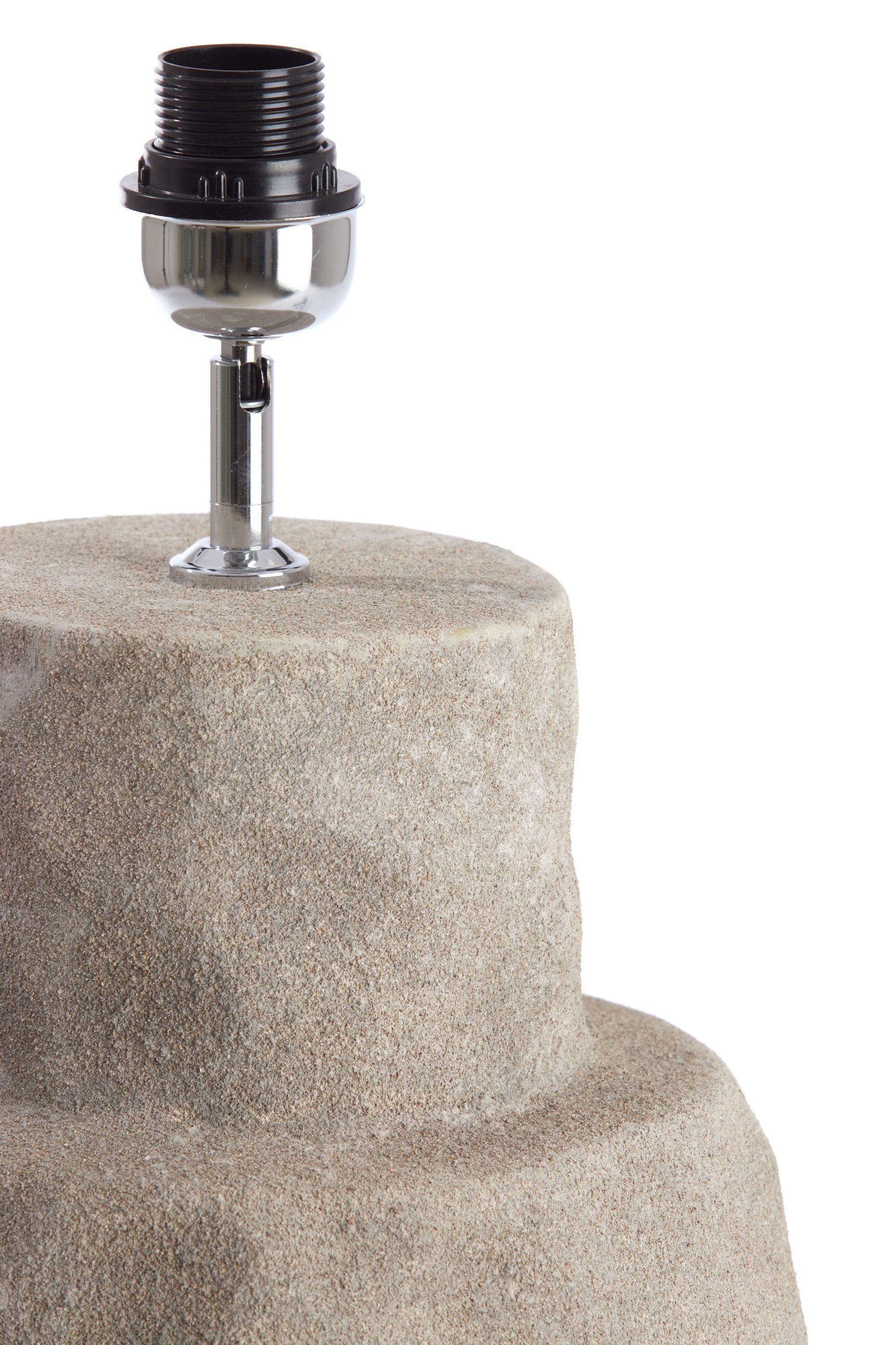 Lezama Raw Vintage Grey Ceramic Table Lamp Base