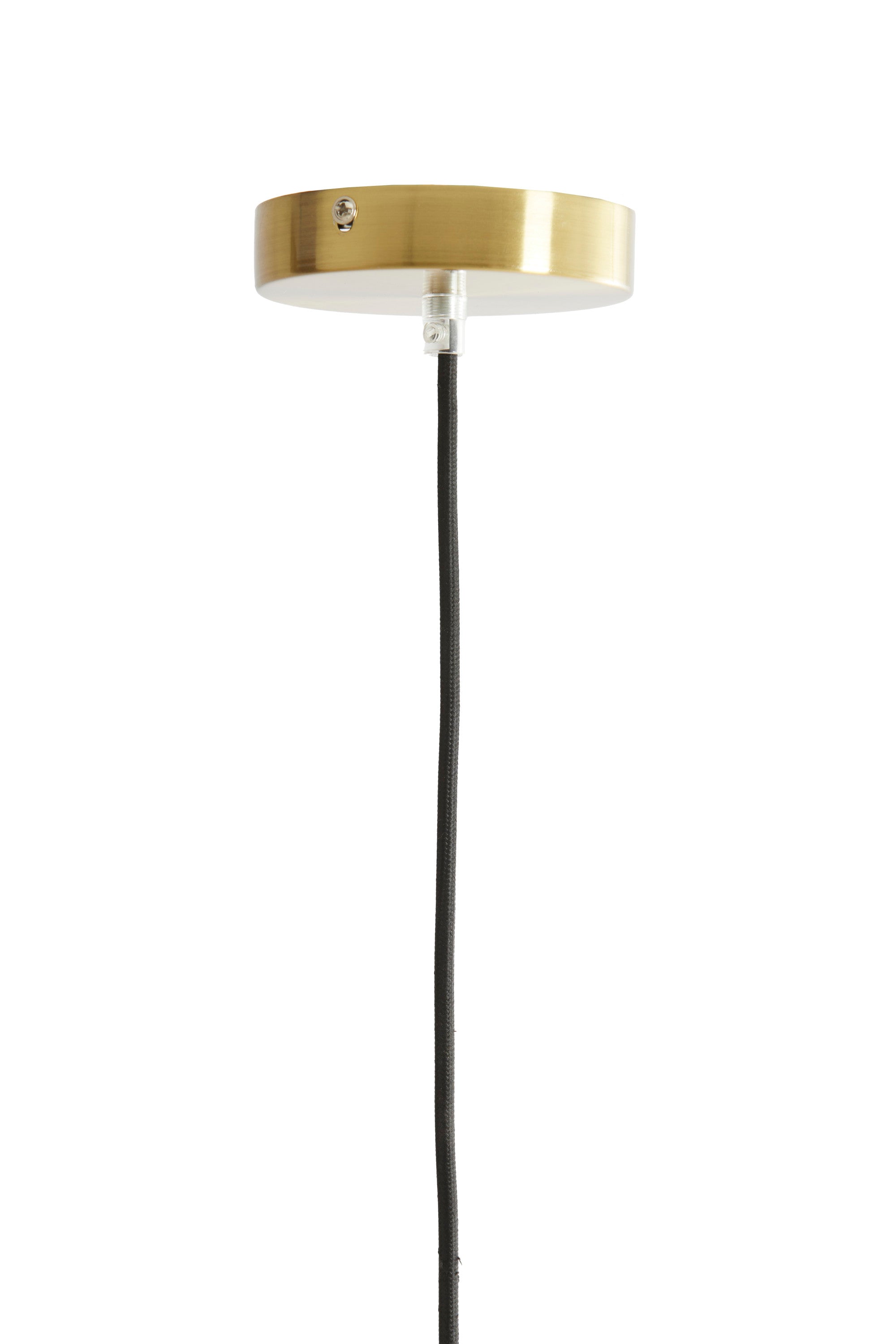 Magdala Clear Glass & Gold Pendant Light 30cm