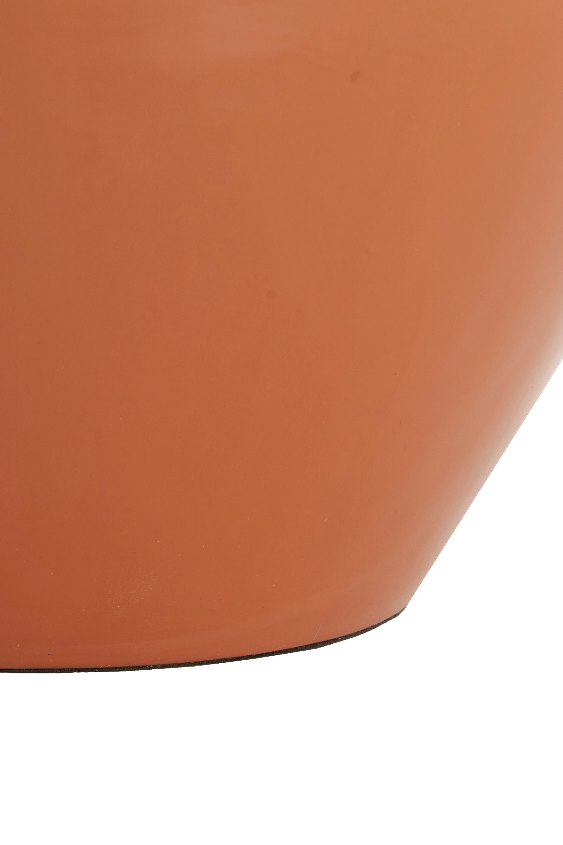Nana Gloss Dark Orange Metal Vase 69cm