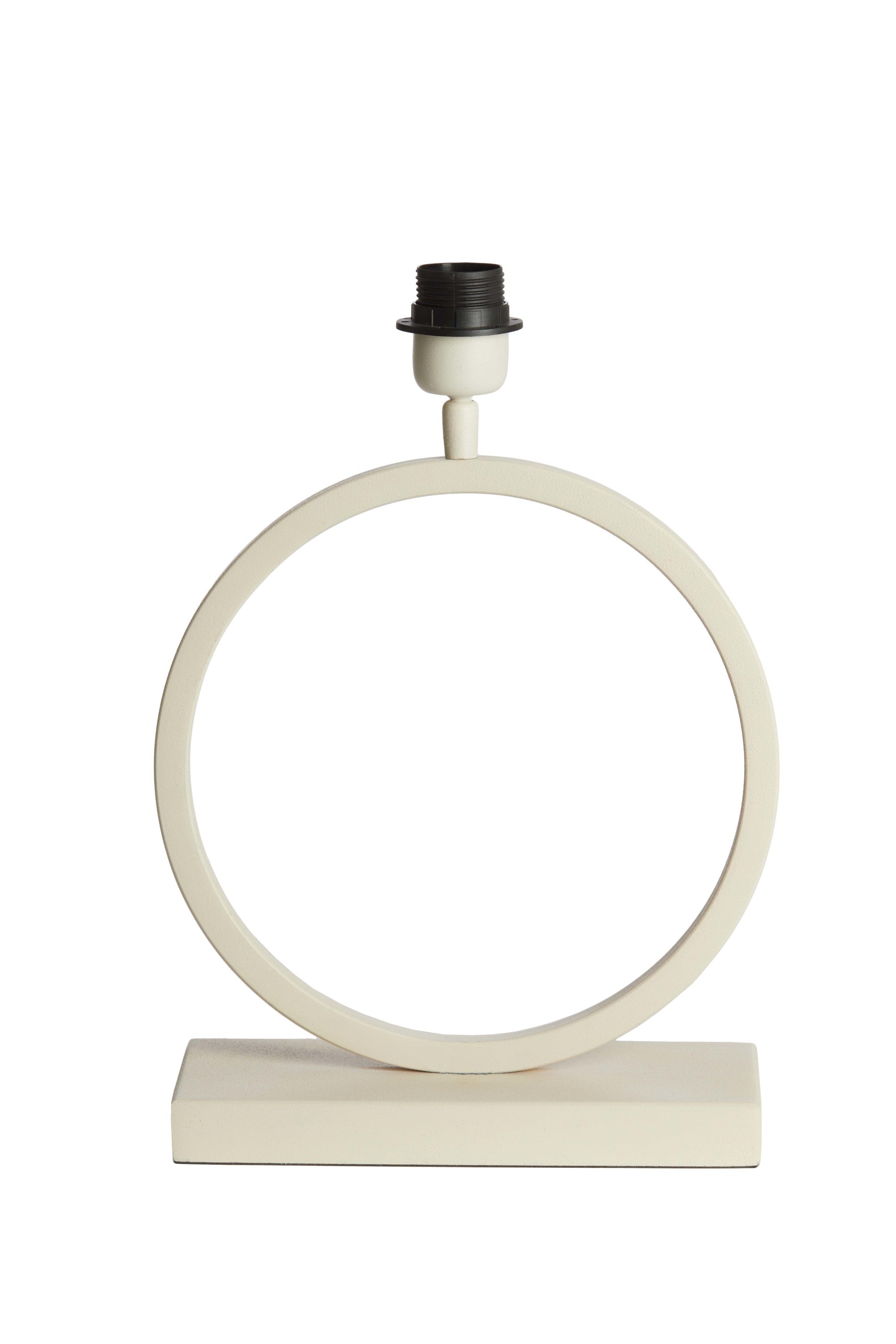 Liva Cream Metal Table Lamp Base 43cm