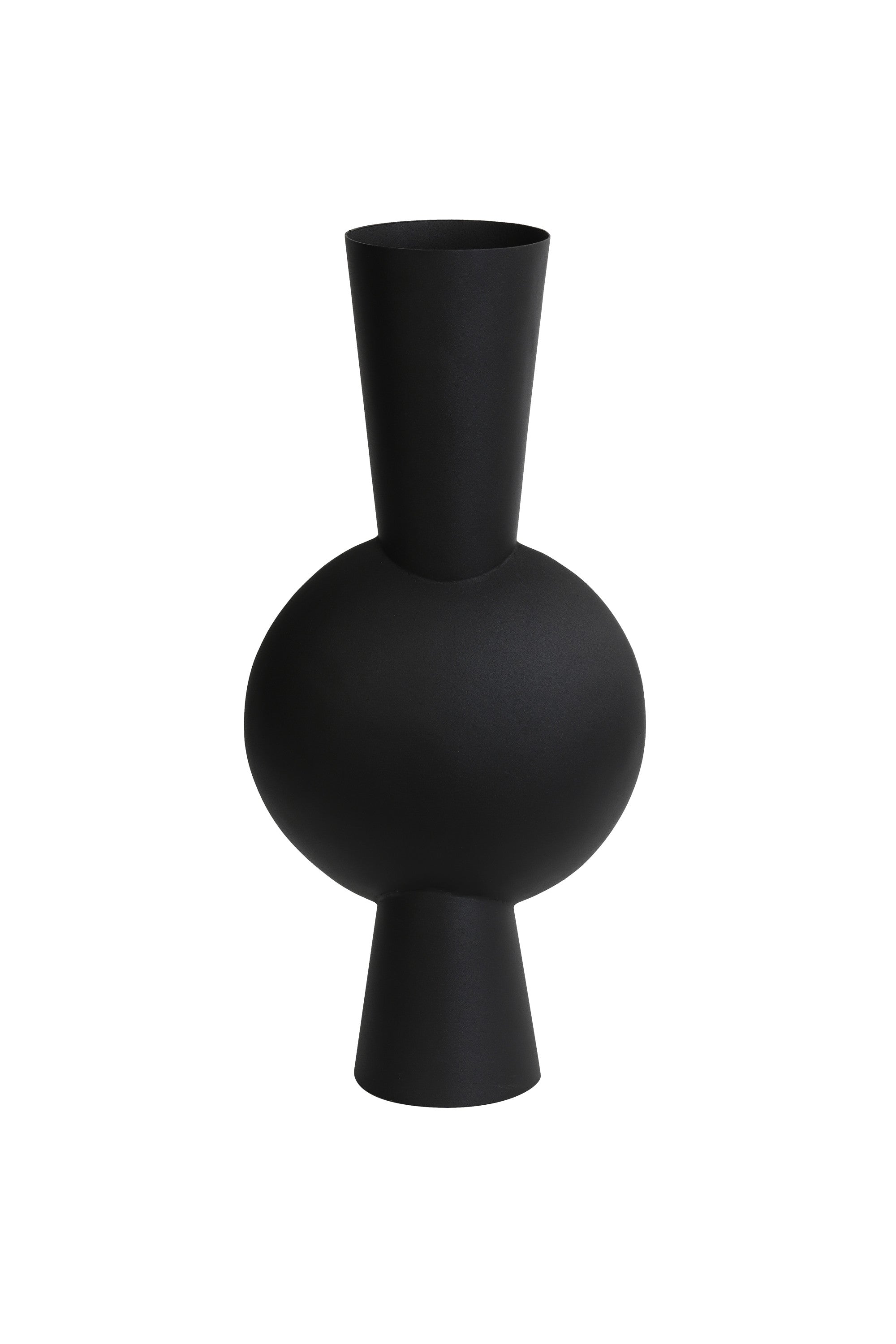 Kavandu Matt Black Metal Vase 54cm