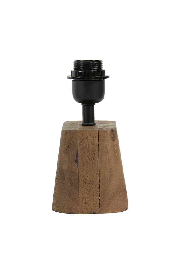 Kardan Matt Brown Wood Table Lamp Base 21cm