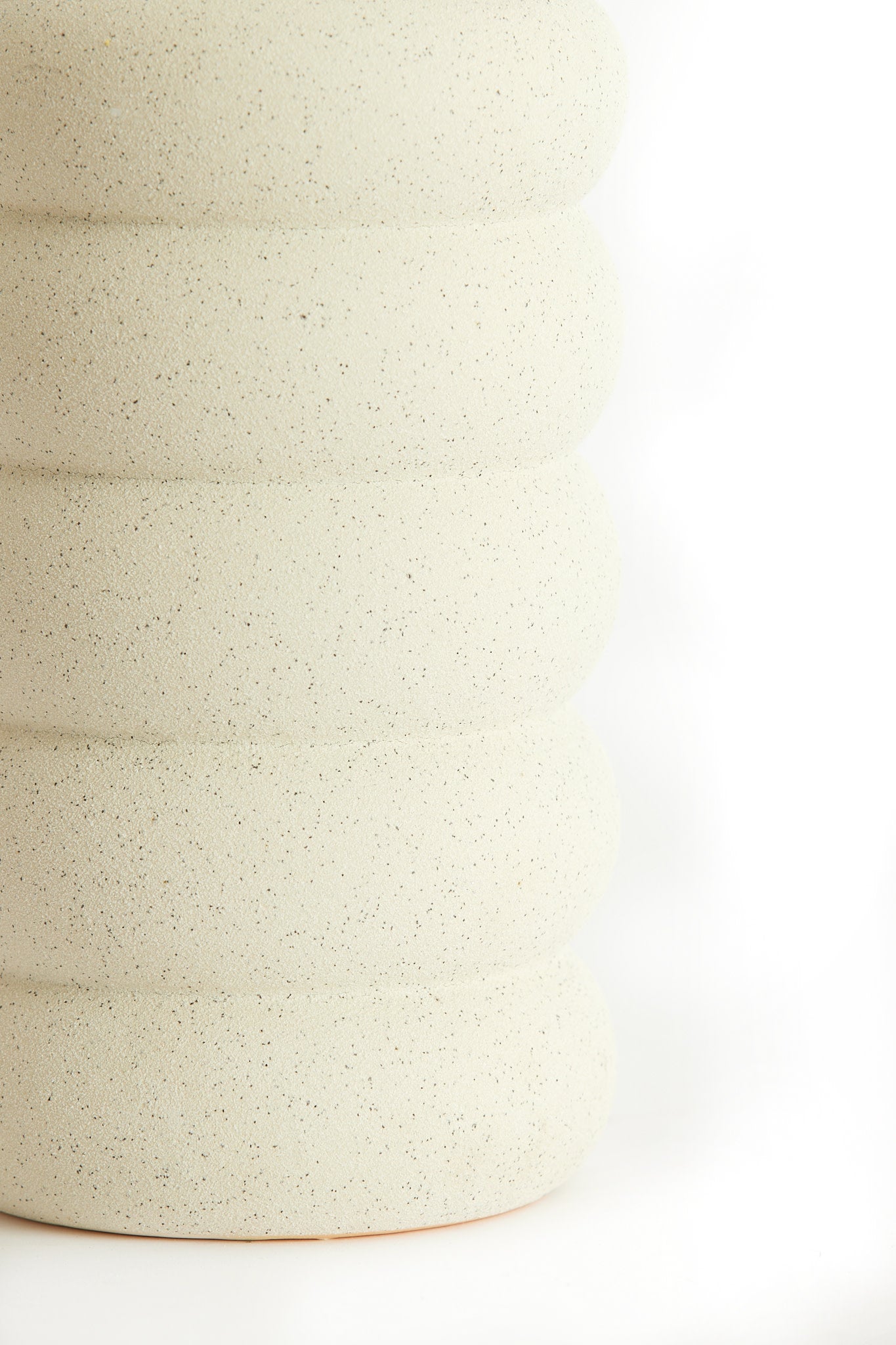 Triora Matt Cream Ceramic Vase 29.5cm