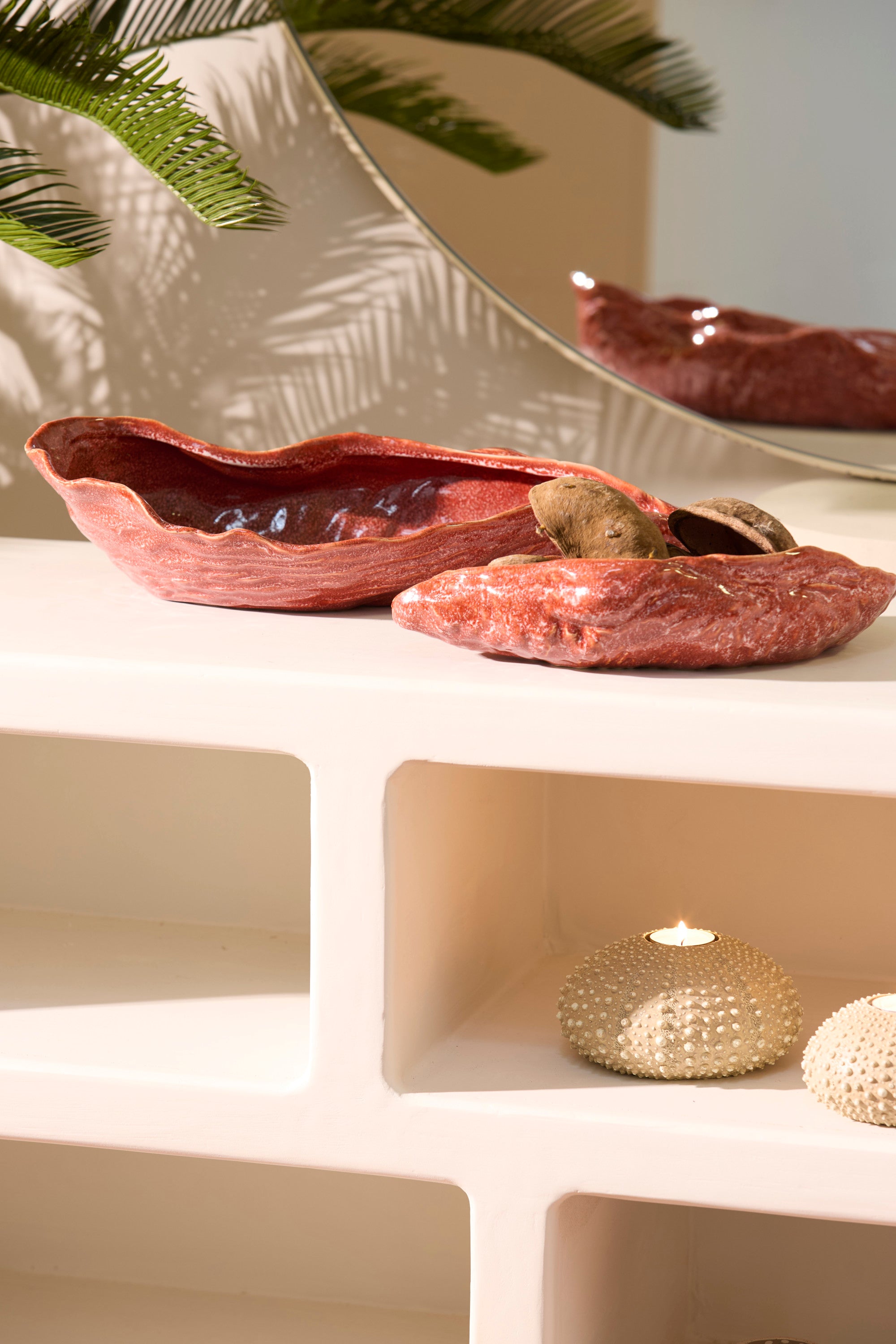 Kalako Coral Ceramic Decorative Bowl