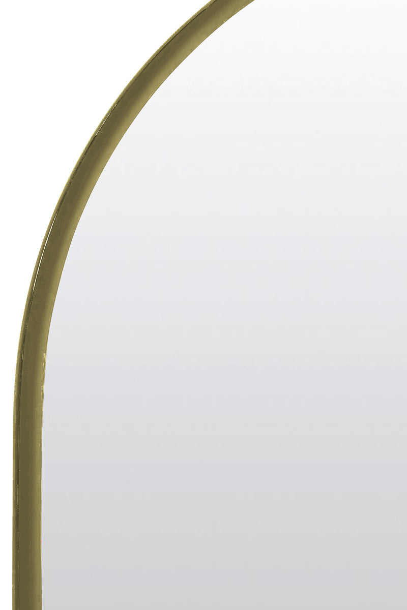 Feres Antique Bronze Metal Arched Mirror