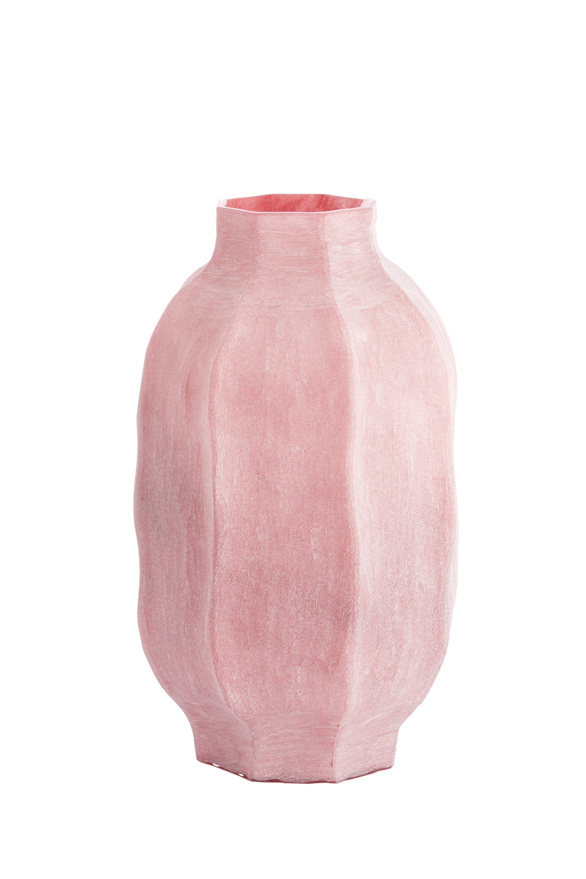 Tejeda Dark Pink Glass Vase 44.5cm