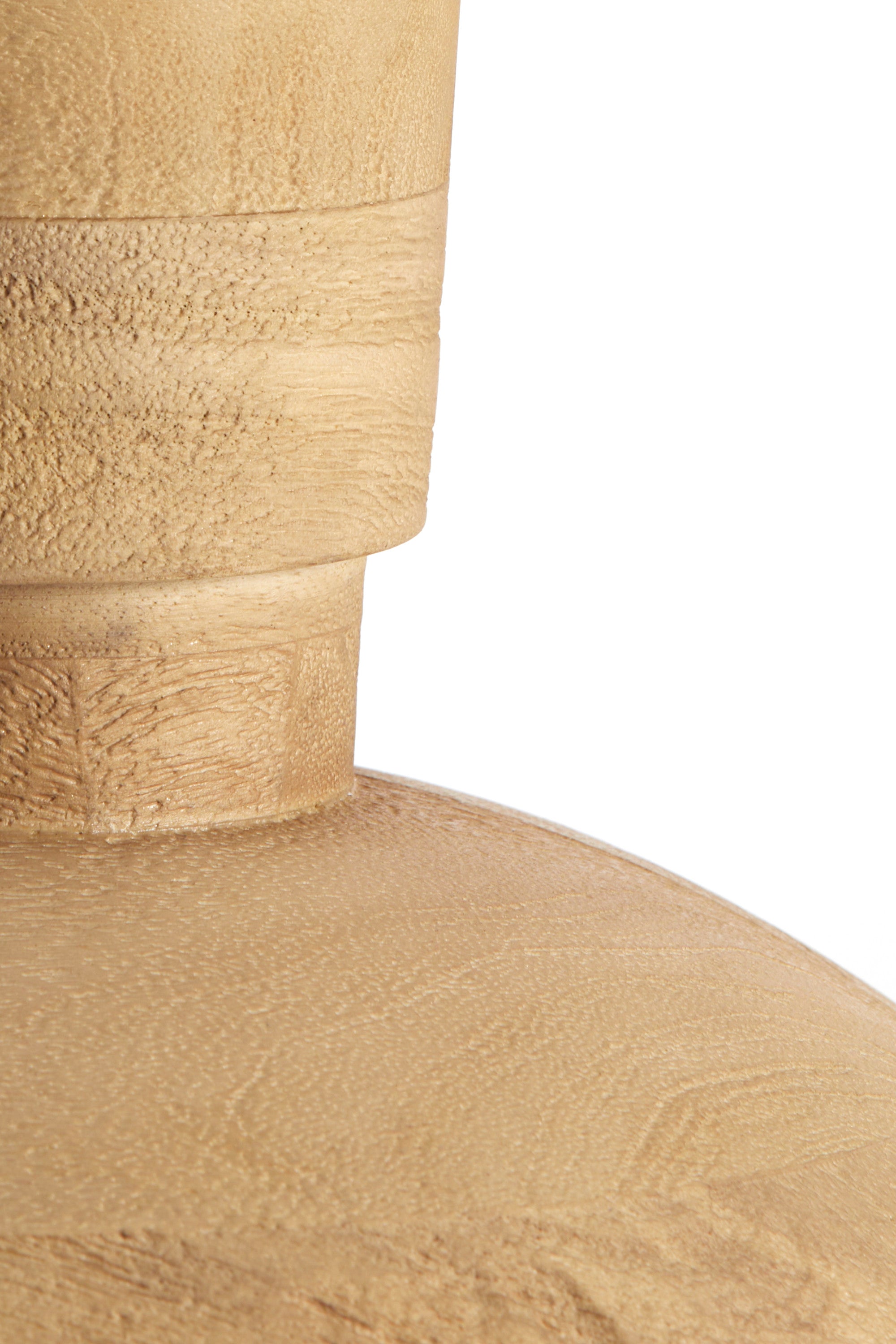 Fiera Matt Natural Wood Table Lamp Base 25cm