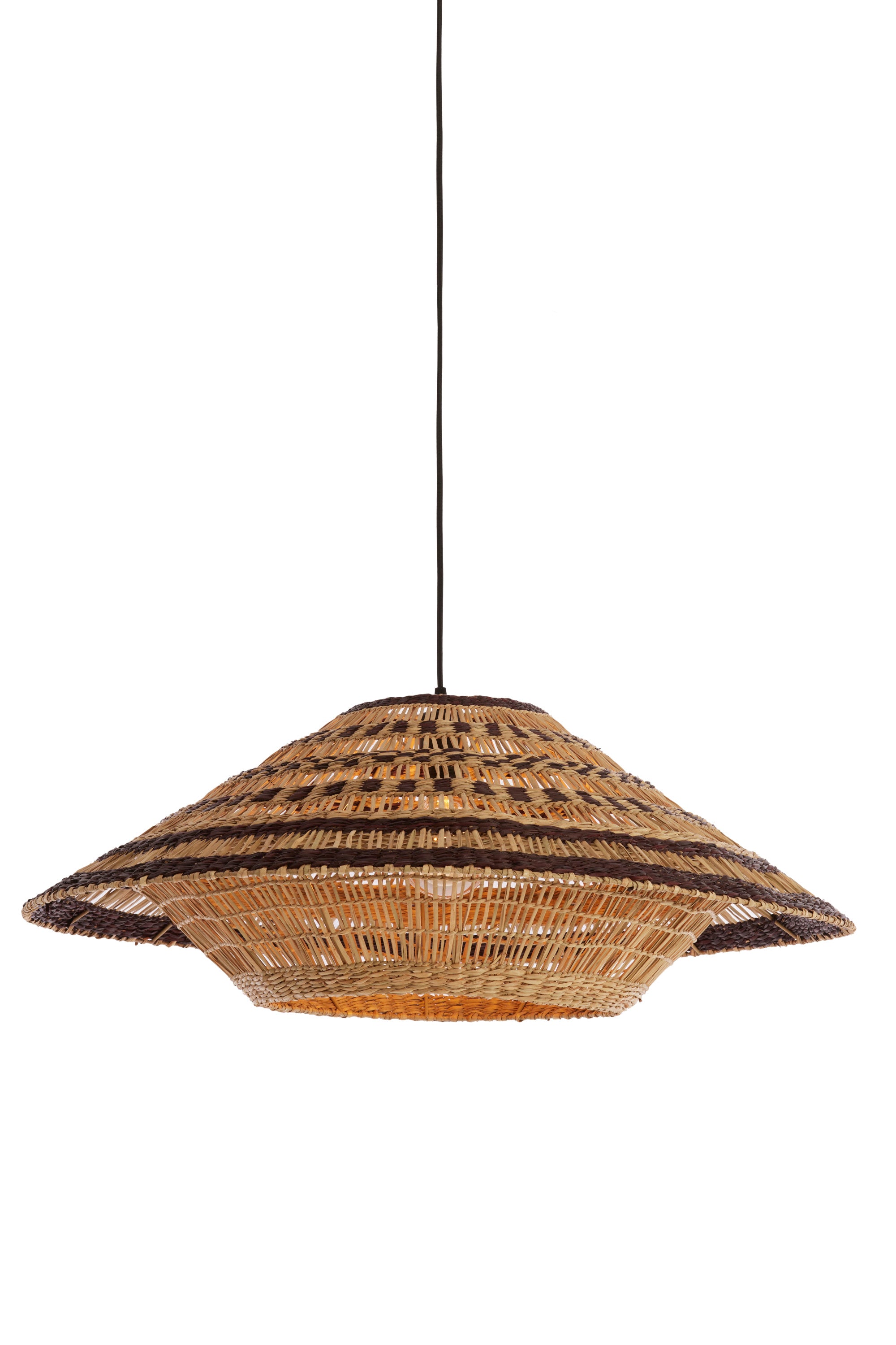 Owana Natural & Brown Seagrass Pendant Light 80cm
