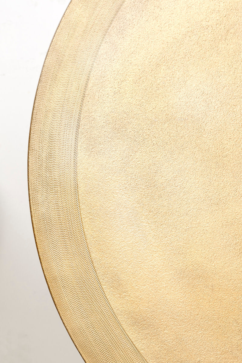 Talca Set of 2 Light Gold Metal Round Coffee Tables Nest
