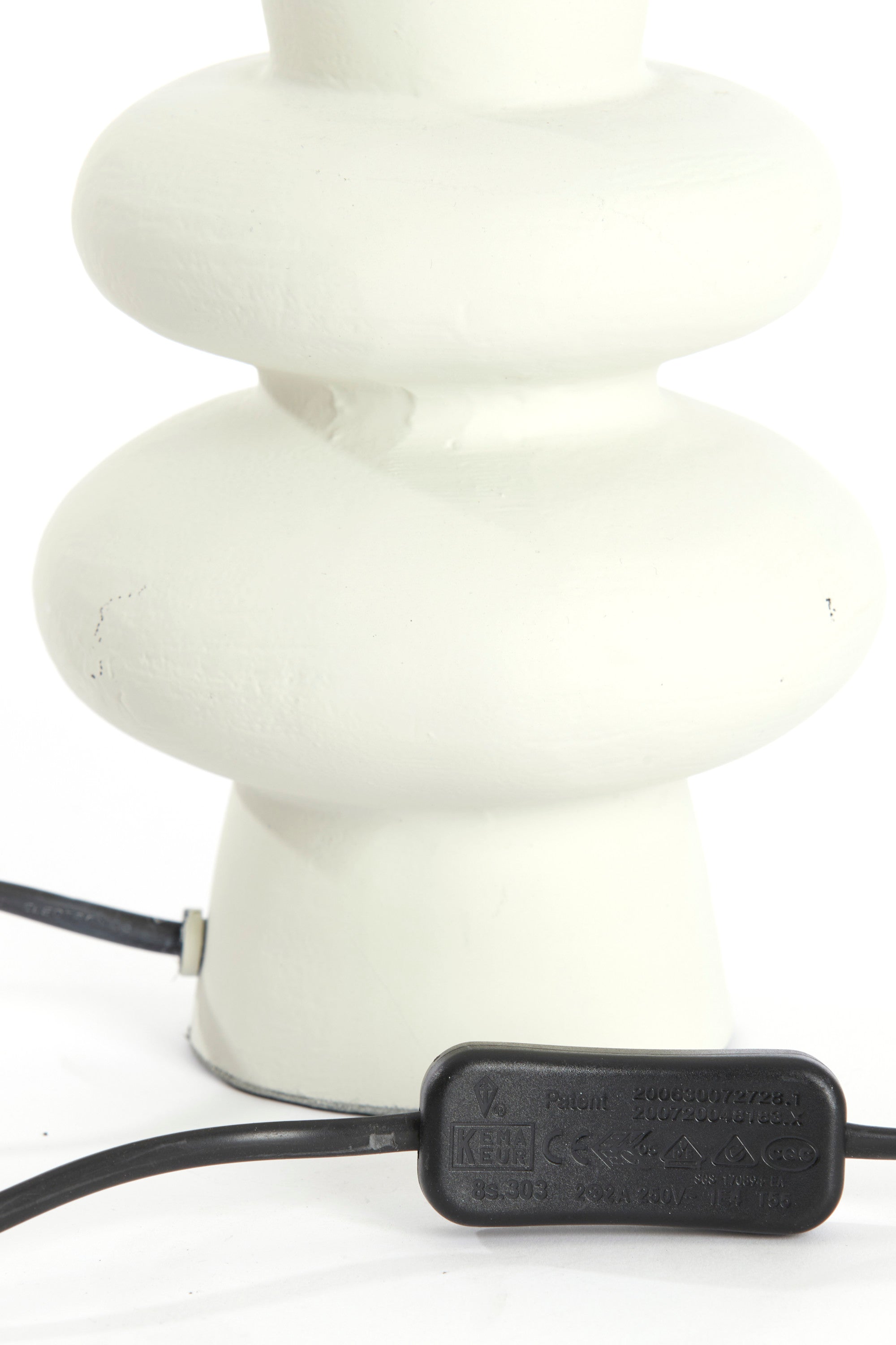Olona Cream Metal Table Lamp Base 20cm