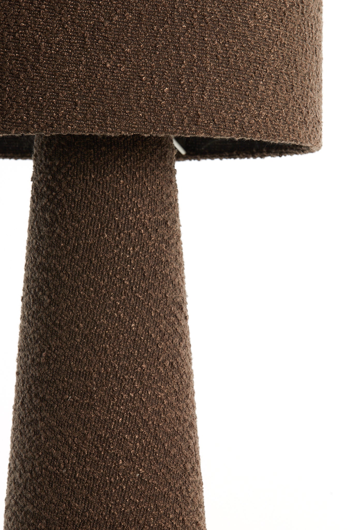 Micky Brown Bouclé Floor Lamp