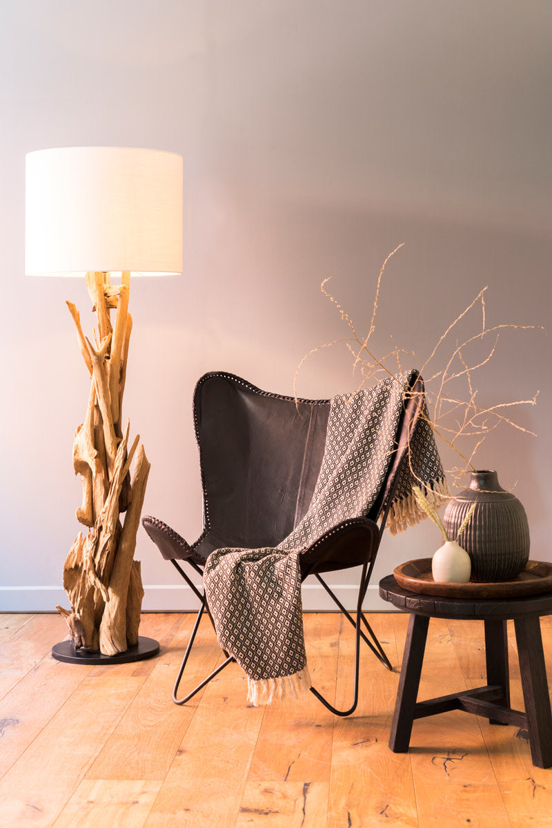 Vidin Wood Floor Lamp Base 133cm