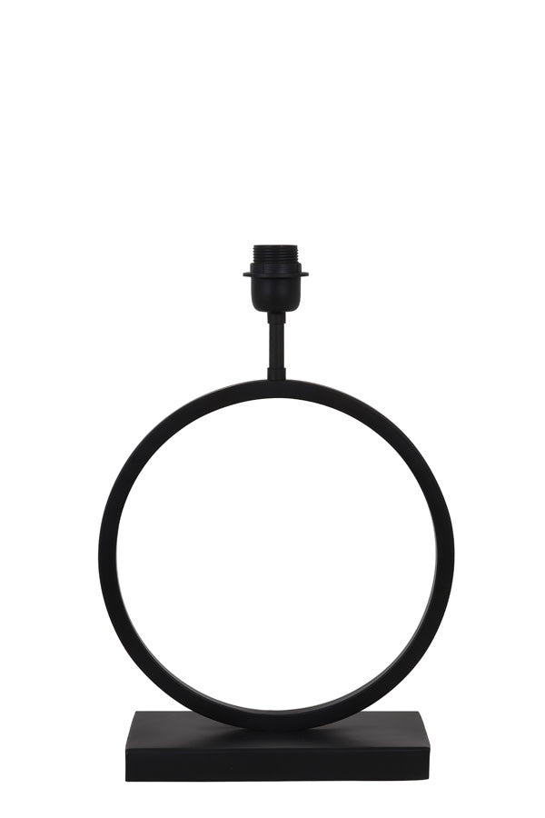 Liva Matt Black Metal Table Lamp Base 43cm