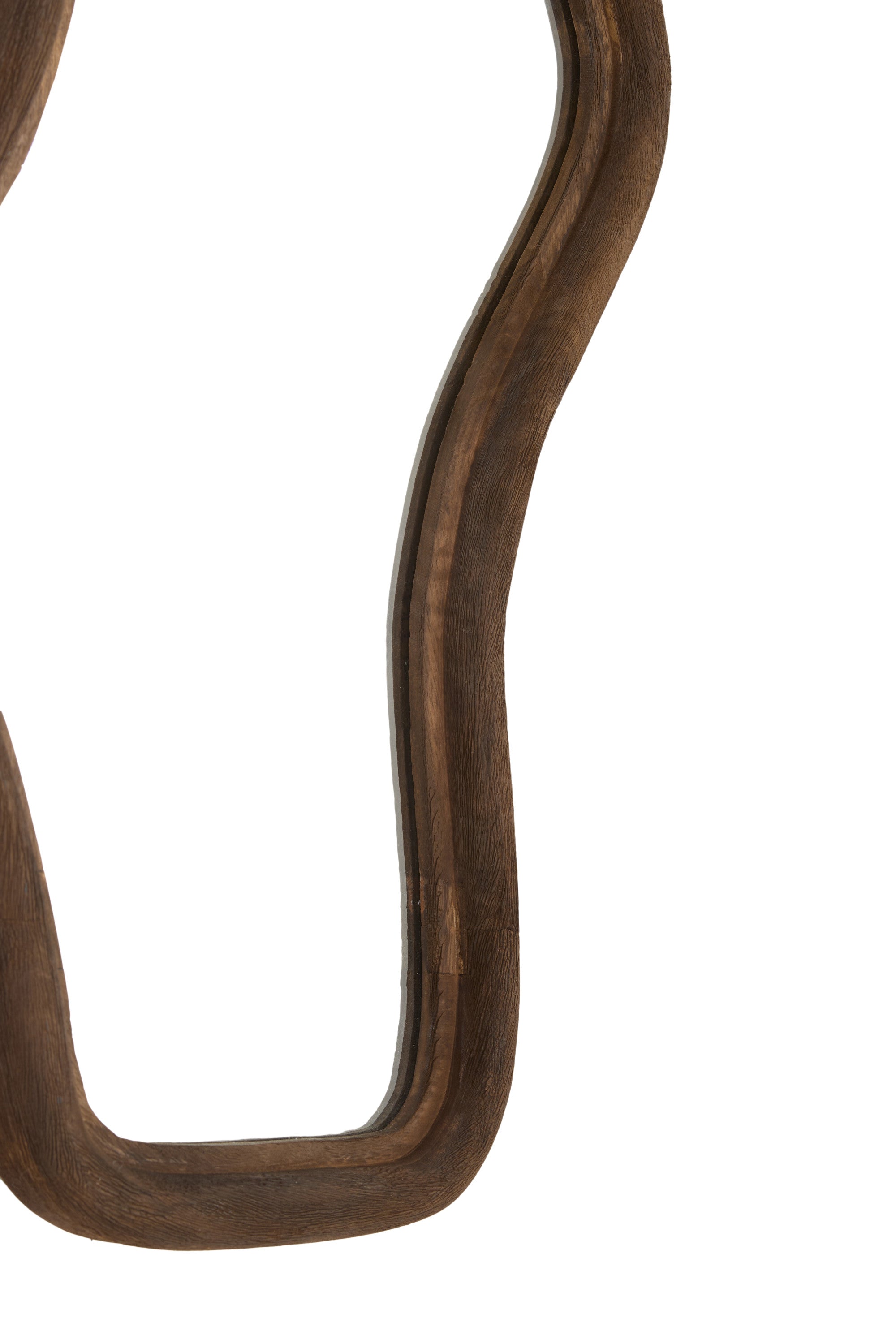 Celano Matt Dark Brown Wood Mirror 121cm