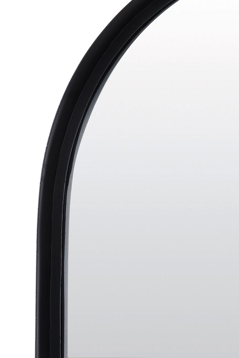 Feres Matt Black Metal Full Length Leaner Mirror