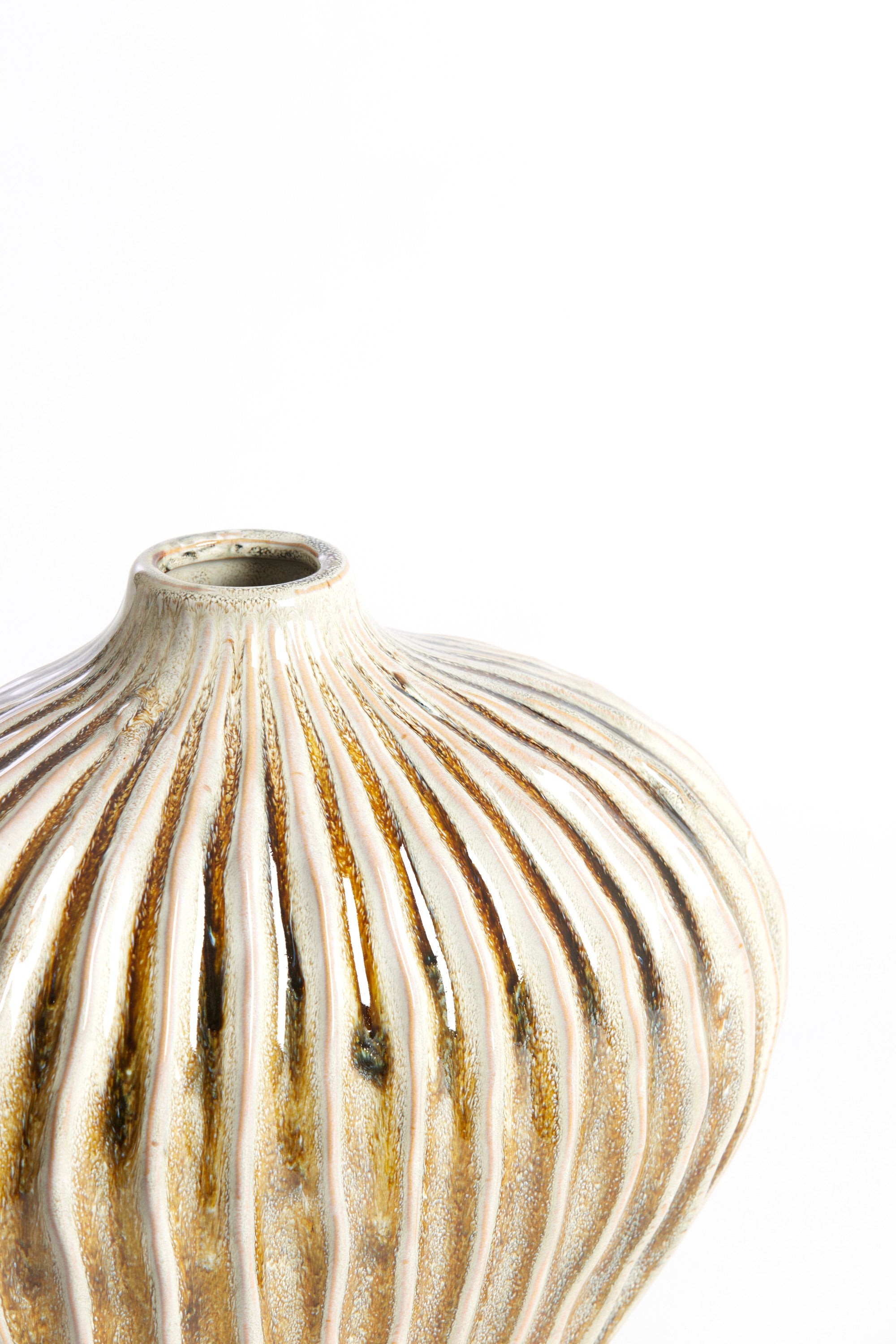 Lorito Olive Green Ceramic Vase 25cm