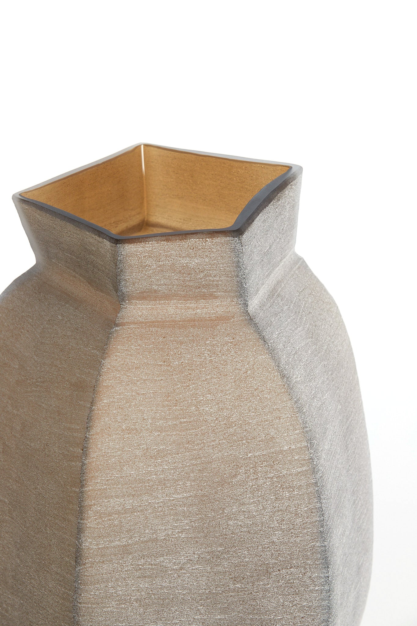 Veliko Dark Brown Glass Vase 27cm
