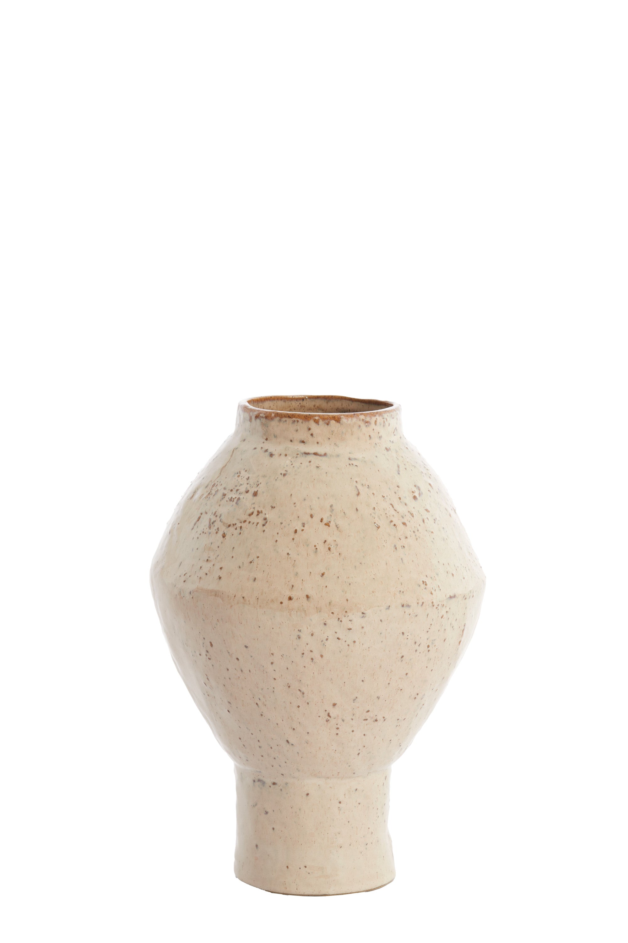 Vasora Gloss Taupe Ceramic Vase 33cm