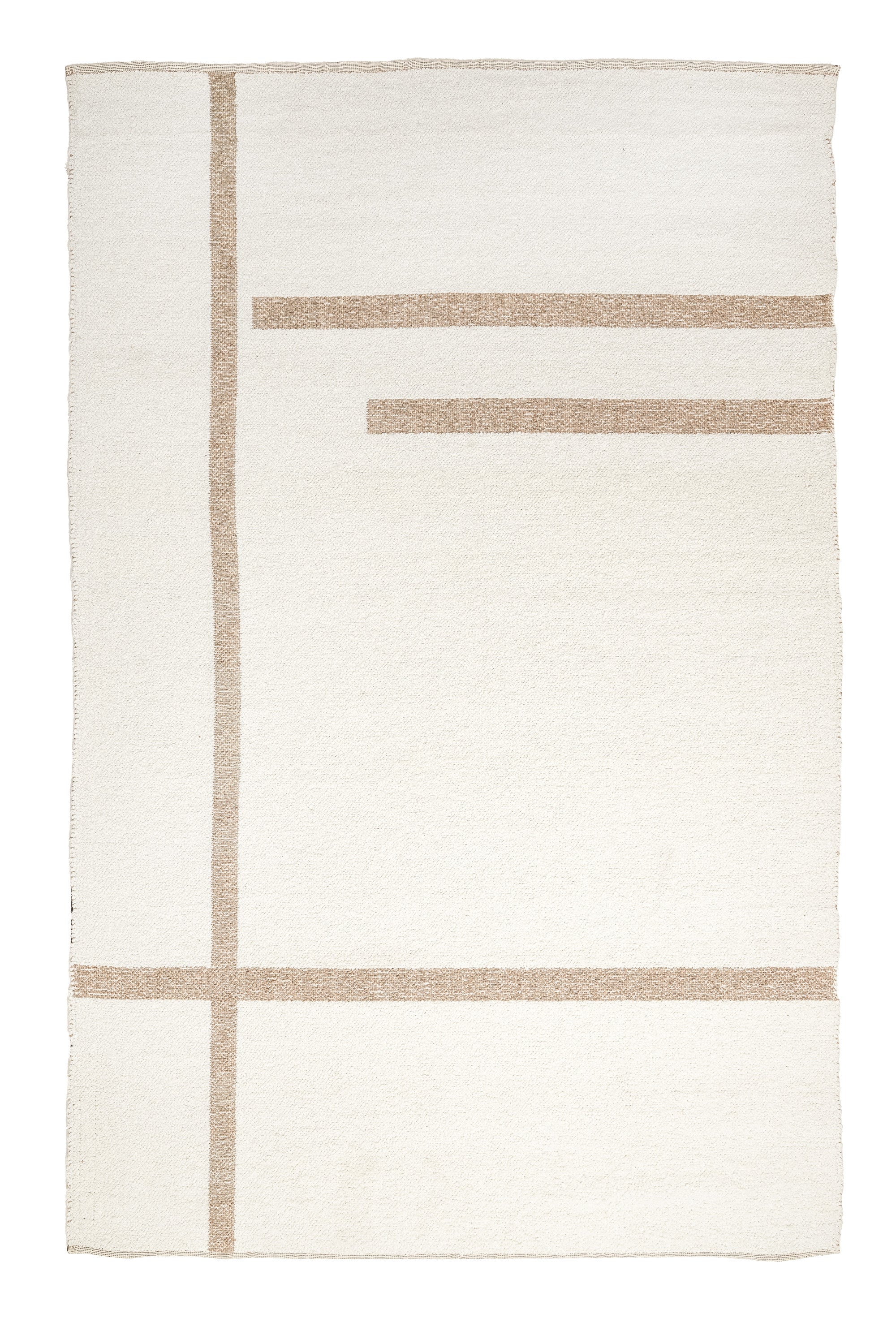 Bukit Cream Wool & Natural Jute Rectangular Rug 300x200cm