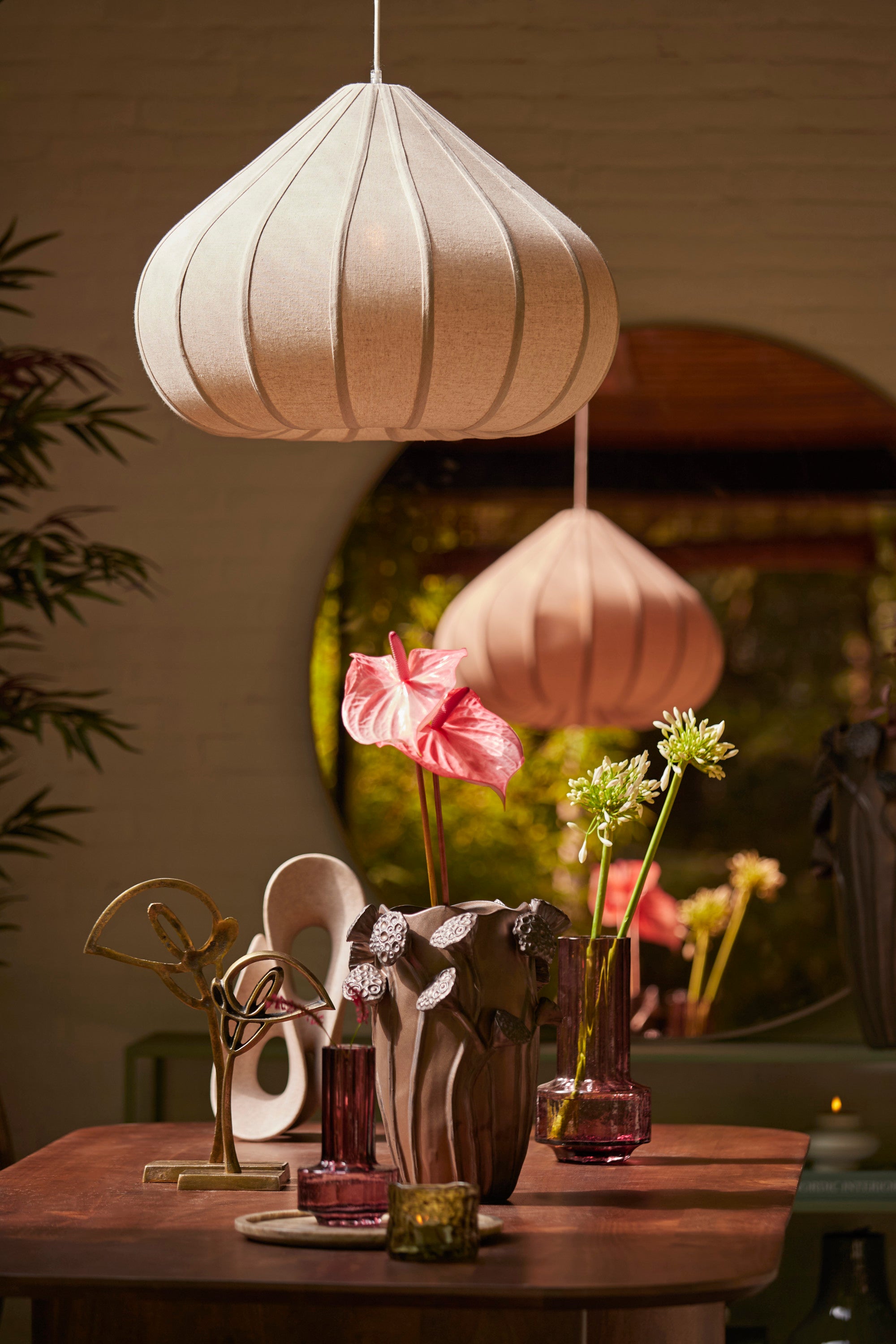 Zazina Taupe Ornament