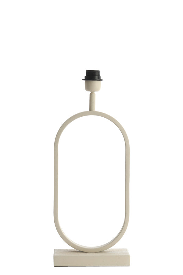 Jamiri Cream Metal Table Lamp Base 45cm