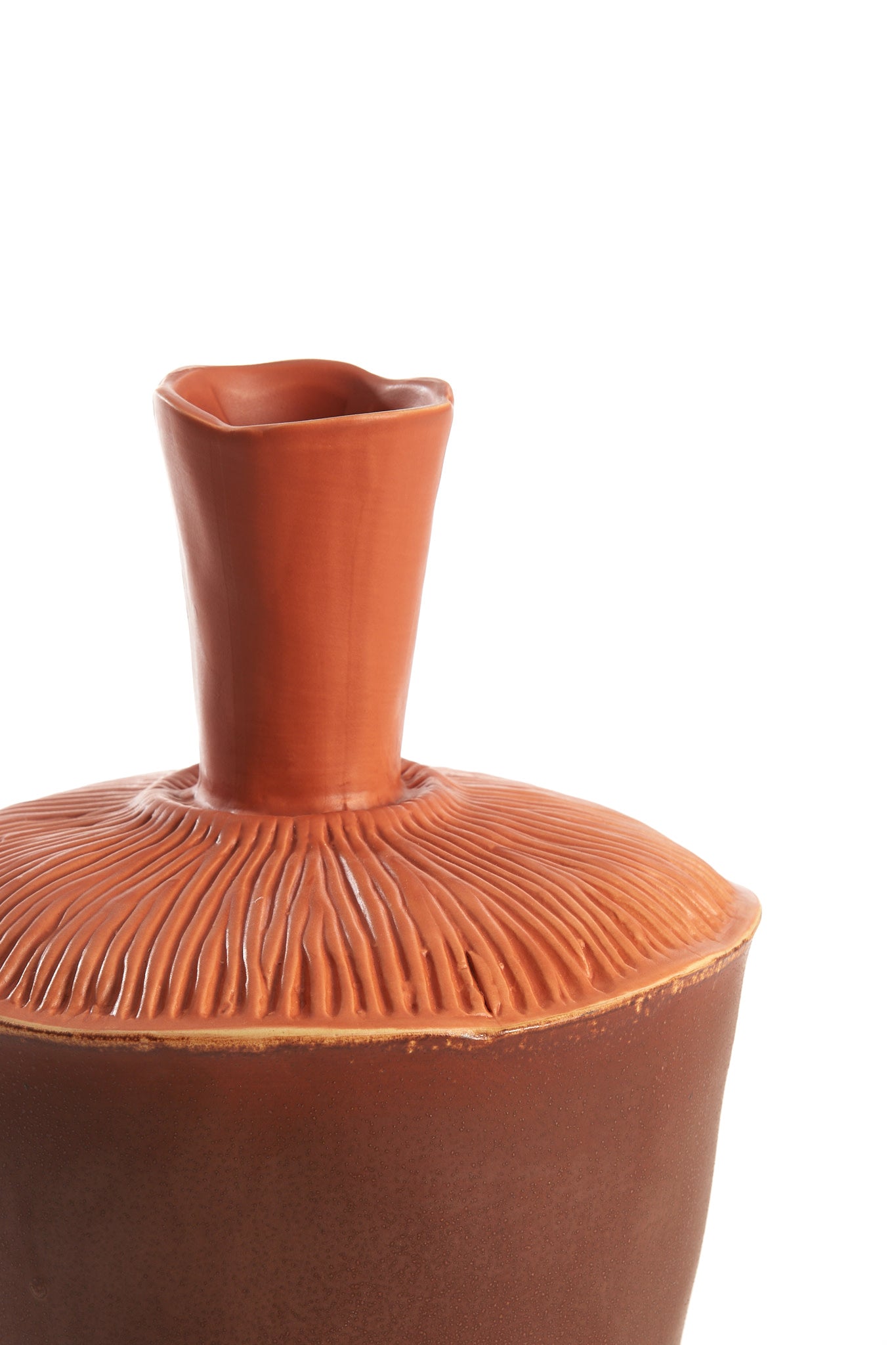 Neira Brown/Orange Ceramic Vase