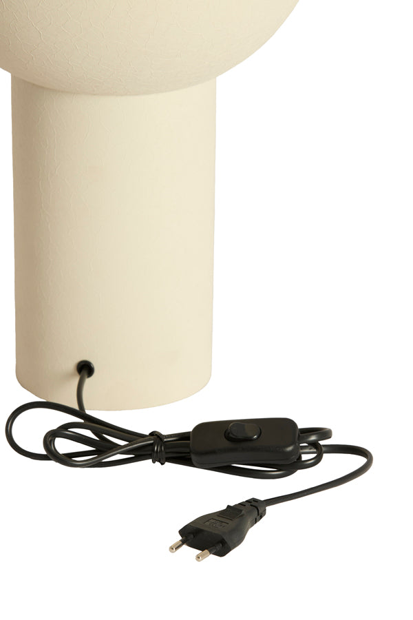 Ismara Matt Cream Metal Table Lamp Base 38.5cm