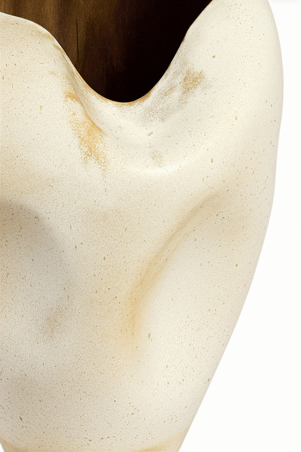 Azura Cream/Rust Ceramic Vase 53cm