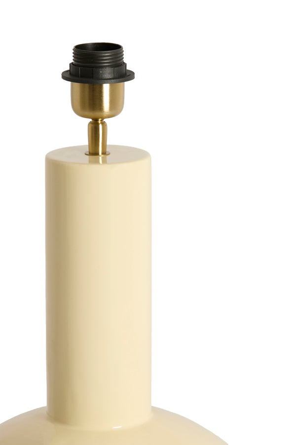 Benao Gloss Cream Metal Table Lamp Base 53cm