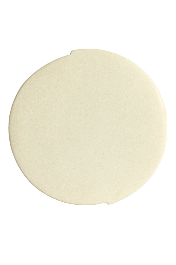 Chulilla Matt Cream Ceramic Round Side Table 34cm