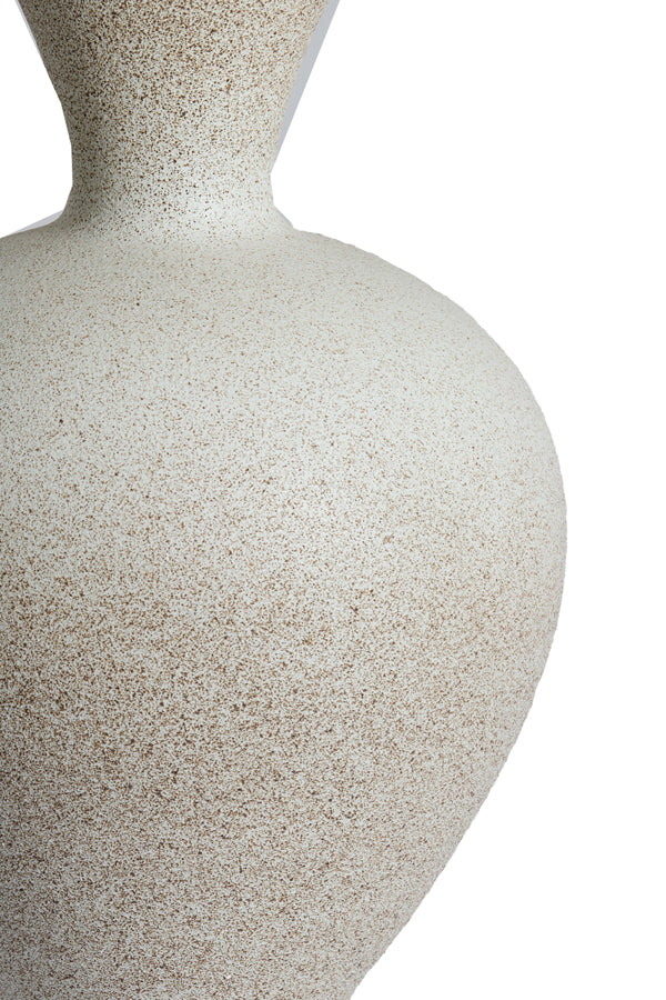 Sulmona Matt Cream Ceramic Vase 48.5cm